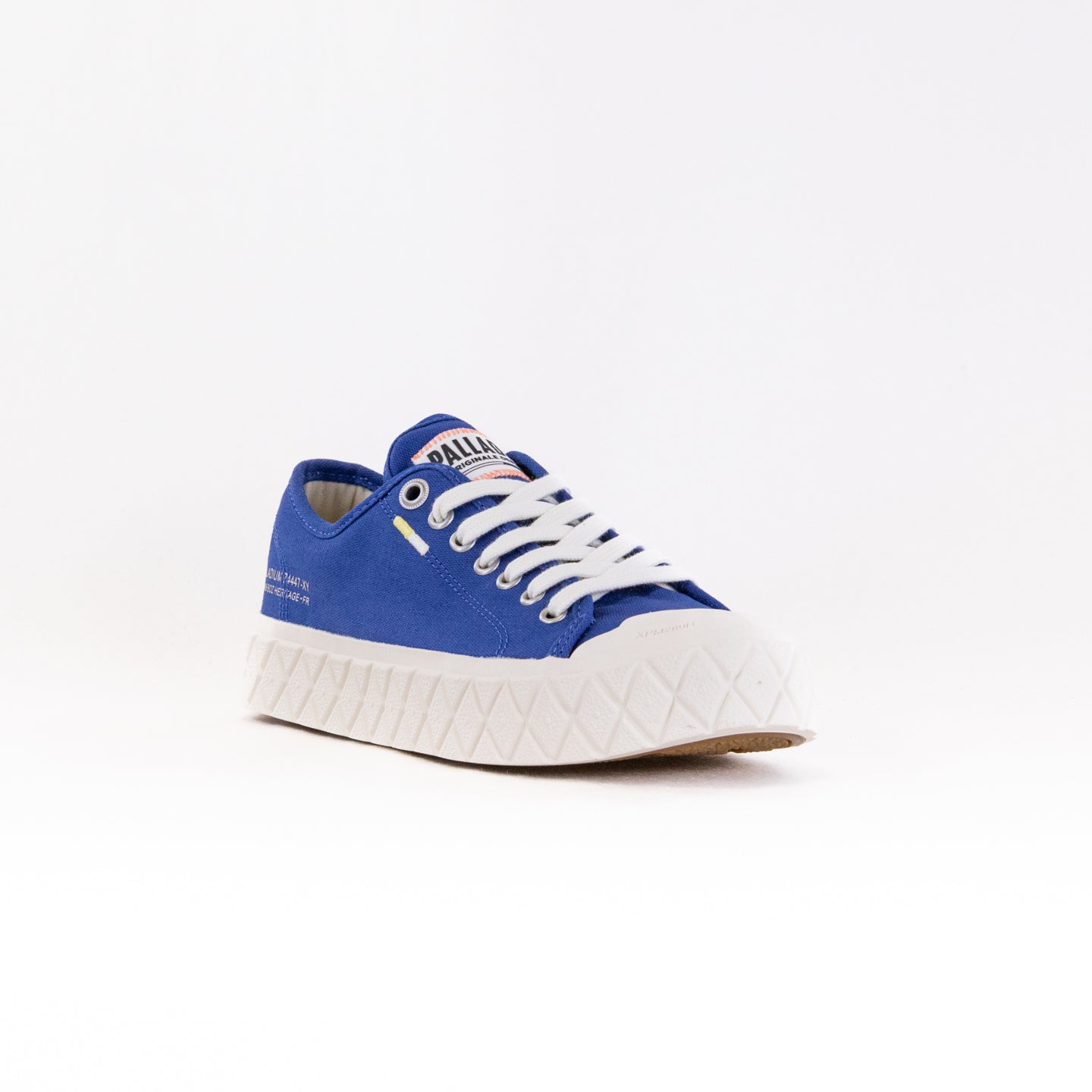 Palladium Women's Retro Blue Palla Ace CVS Organic Low - Cut Canvas Sneakers