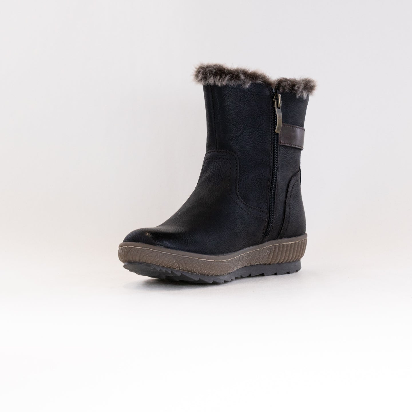 Women's Spring Step Milagra Black Water-Resistant Short Boots