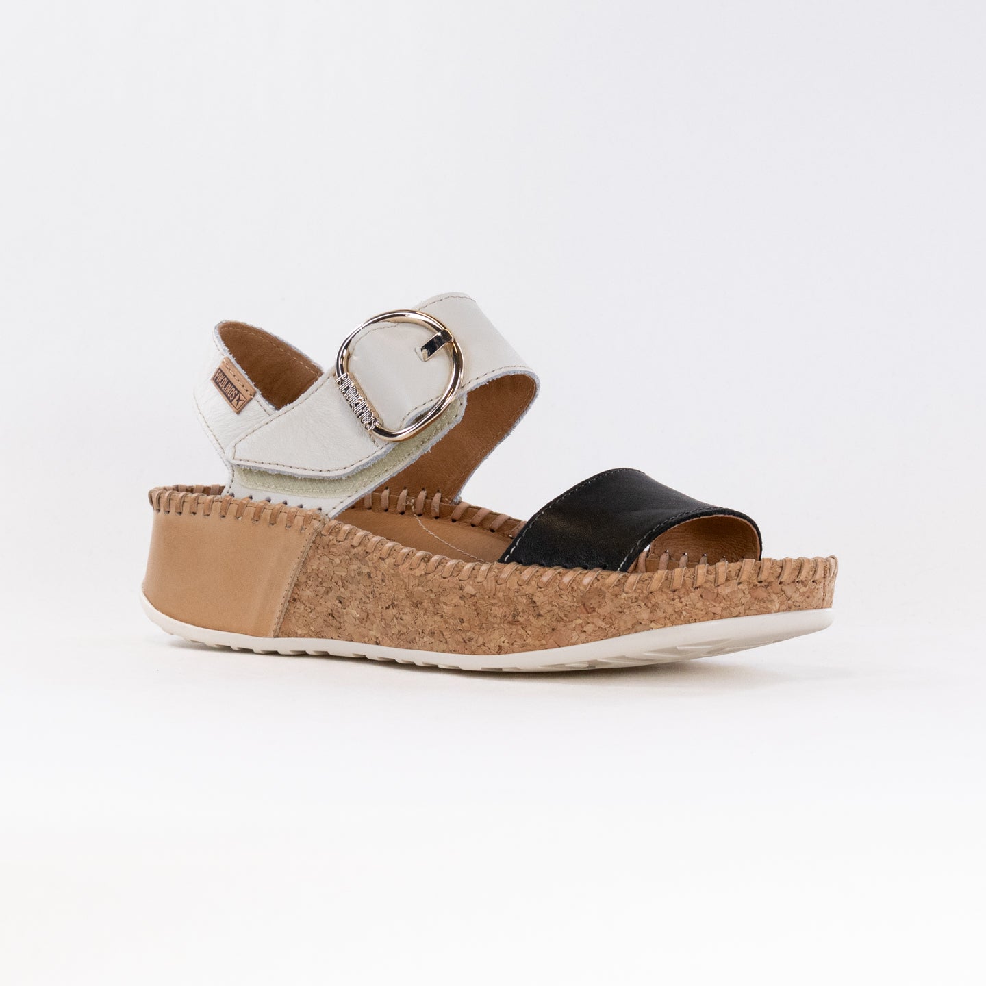 Pikolinos Women's Black Marina W1C - 0709C1 Sandals with Decorative Buckle