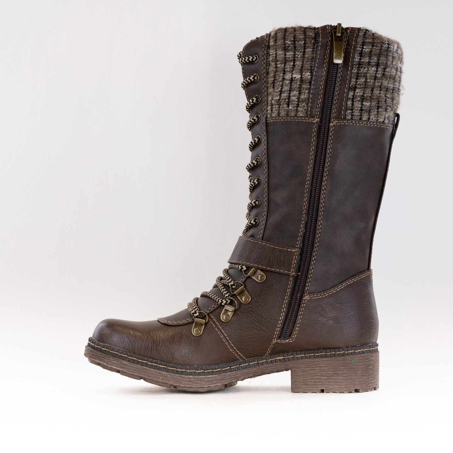 Women's Spring Step Ababi Taupe Water-Resistant Hiking Boots