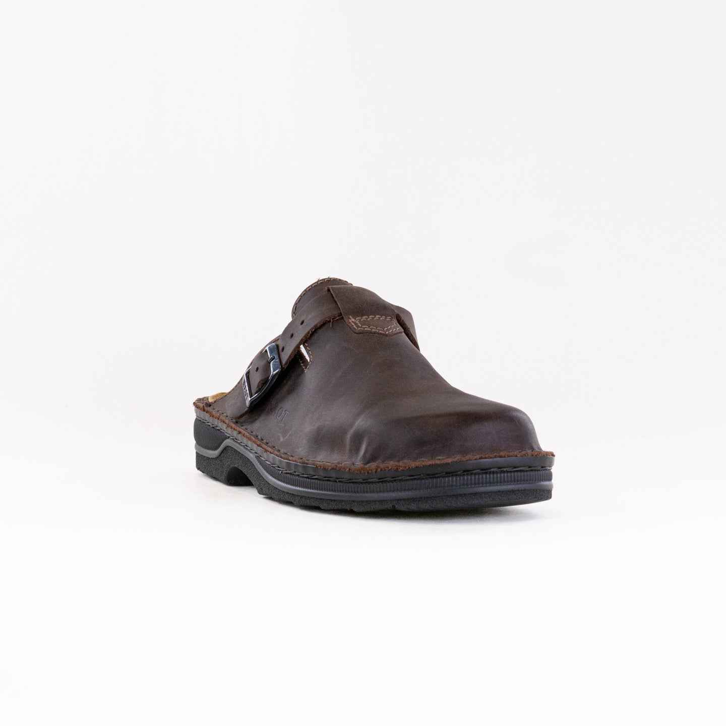Men's Naot Fiord Clogs in Crazy Horse Leather with Adjustable Buckle
