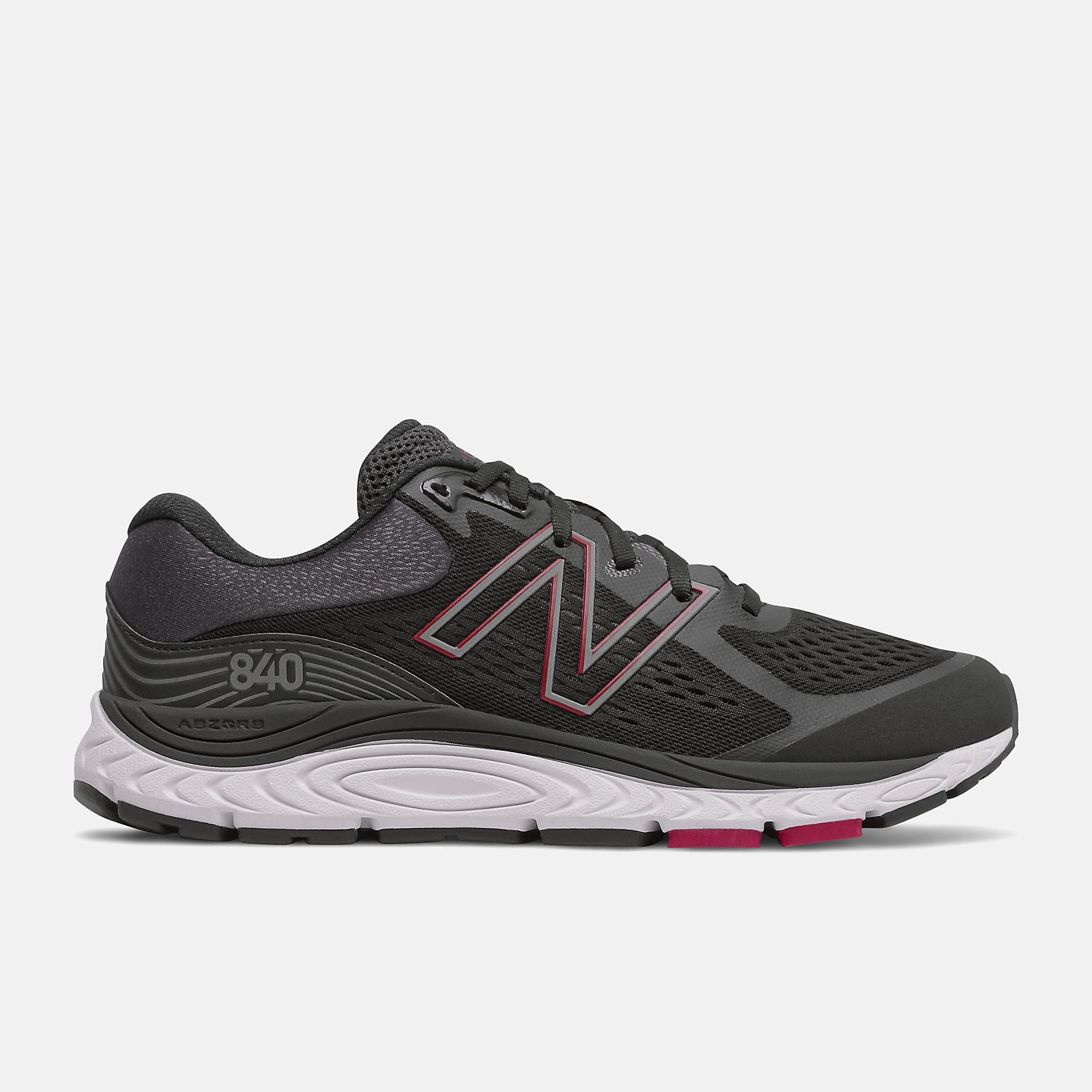 New Balance Men's 840V5 Running Shoes in Stylish Black/Red