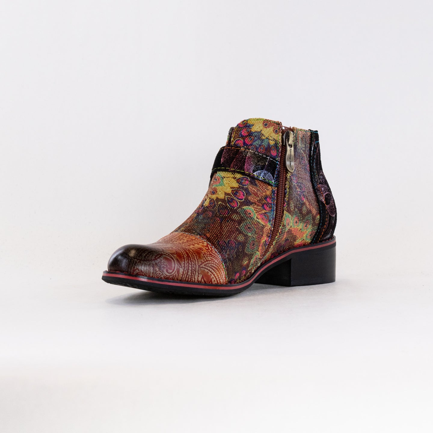 Spring Step Women's Camel Multi Georgiana-SCOPE Stylish Booties
