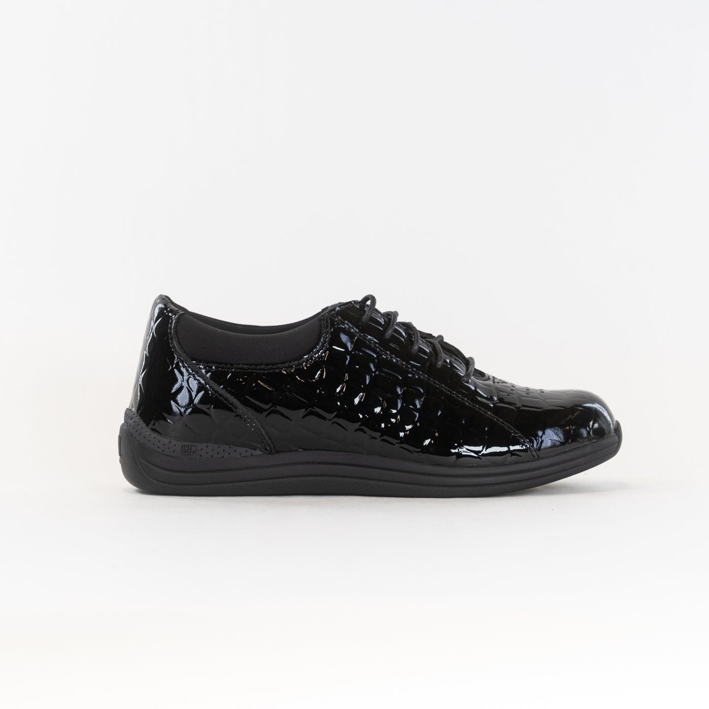 Black Croc Patent Drew Tulip Women's Therapeutic Comfort Shoes