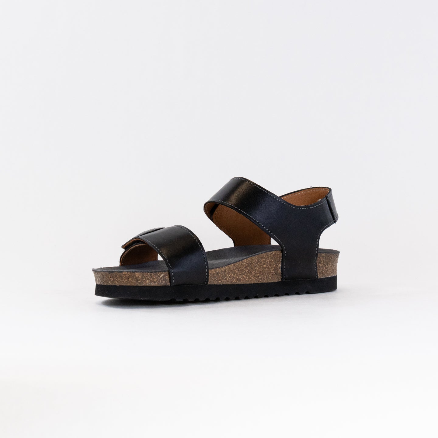 Women's Taos Luckie Sandals in Stylish Black Leather