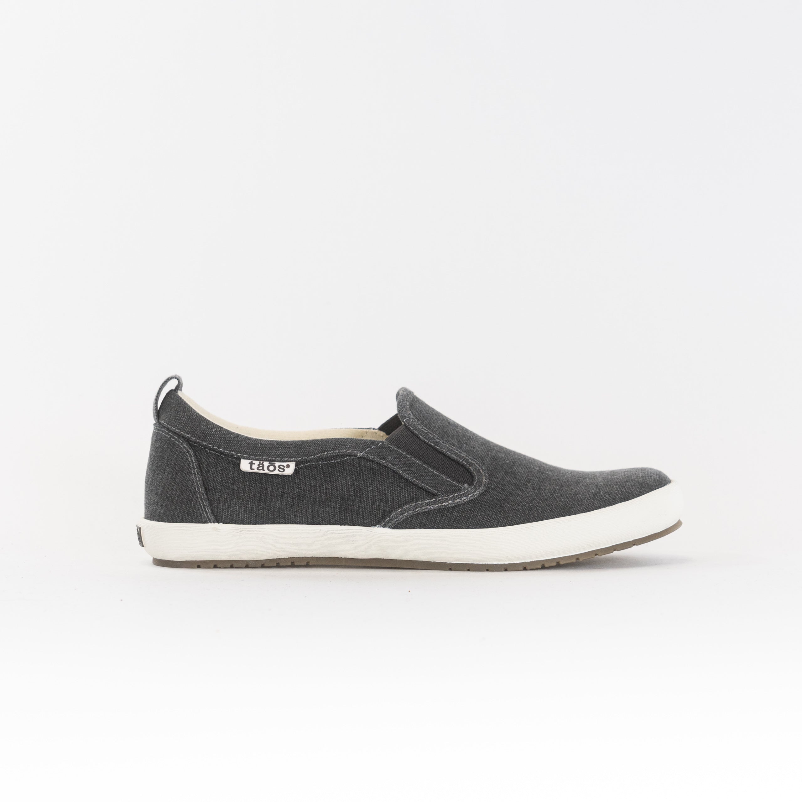 Women's Taos Dandy - Charcoal-Colored Washed Canvas Slip-Ons