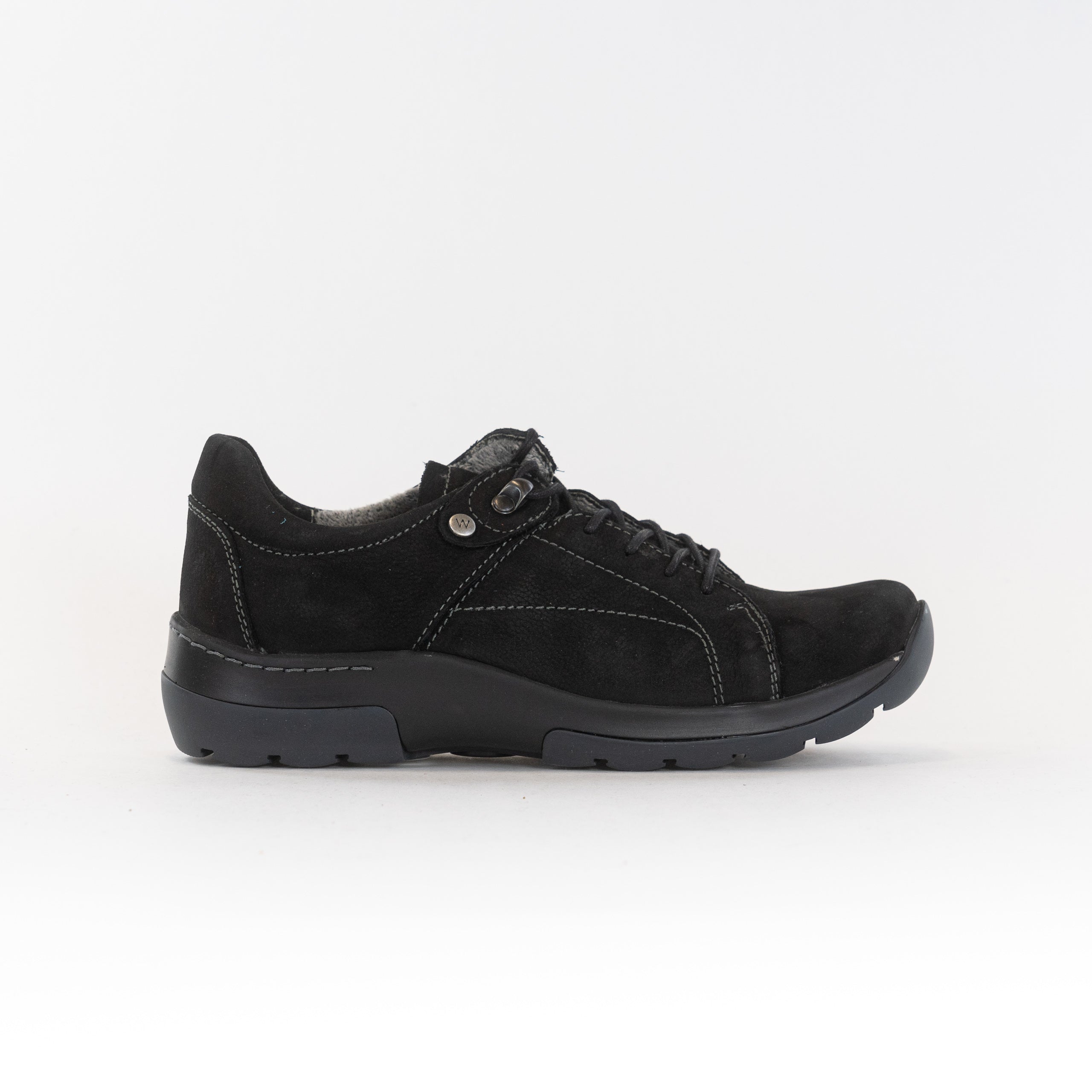 Wolky Women's Black Water-Resistant Cajun WR Lace-Up Sneakers