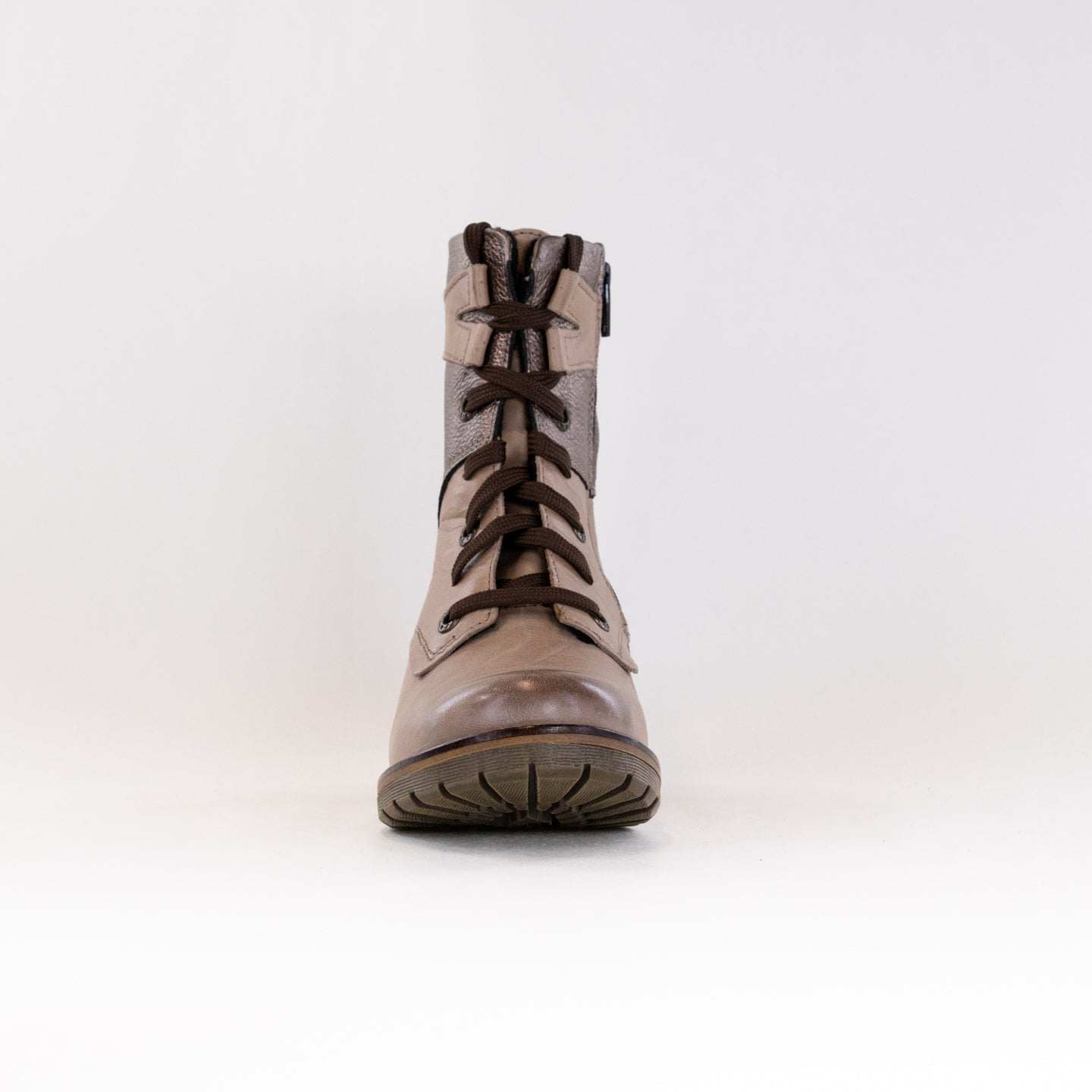 Women's Taupe Metallic Dromedaris Kara Metallic Boots