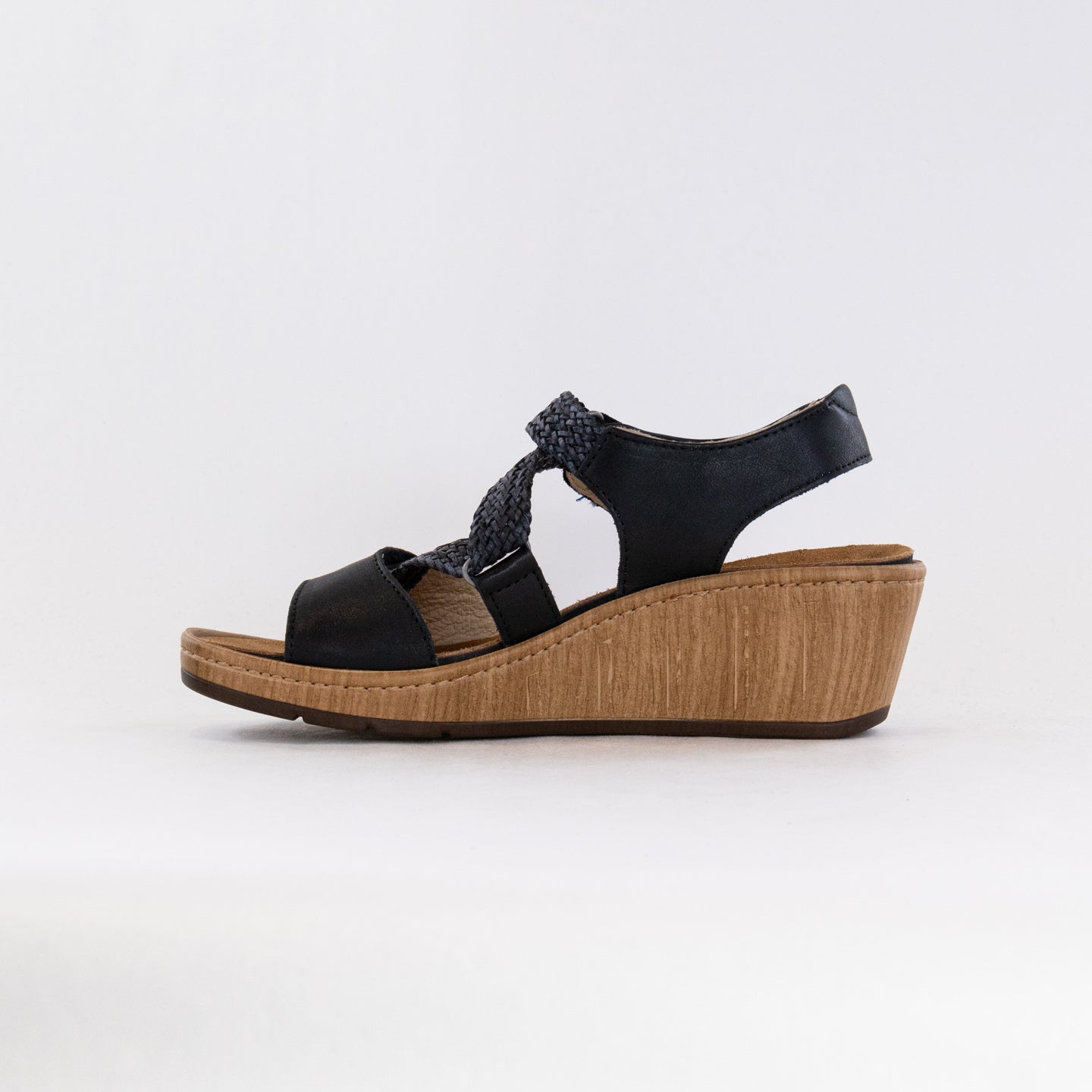 Wolky Women's Elegant Black La Jolla Summer Sandals