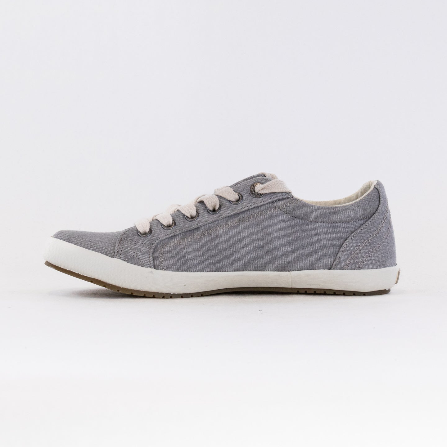 Taos Star Women's Grey Washed Canvas Casual Sneakers