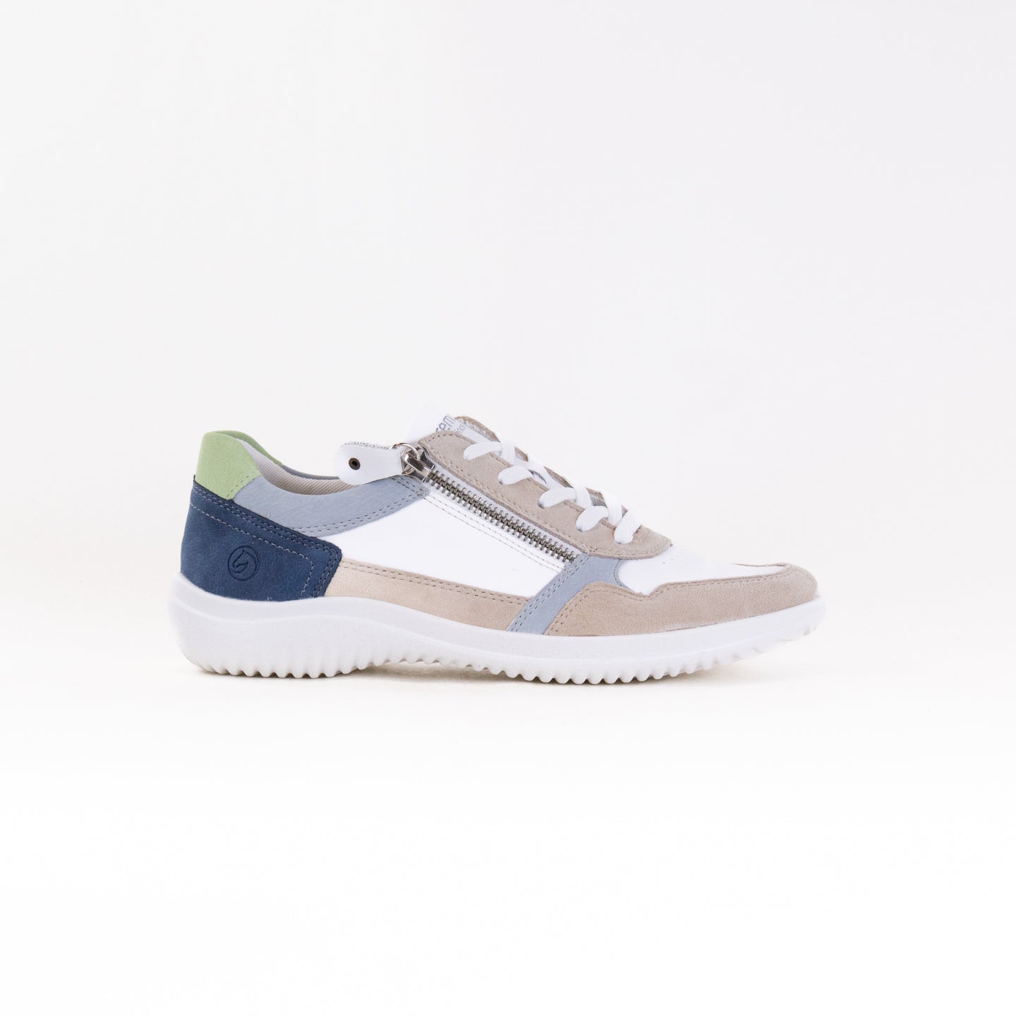 Stylish Women's Remonte Louann D1E06 Lace - Up Shoes in Iceberg, White, and Blue Color Scheme