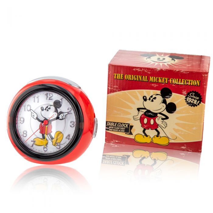 Disney's Classic TR87991 Mickey Mouse Musical Alarm Clock for Bedroom Decor