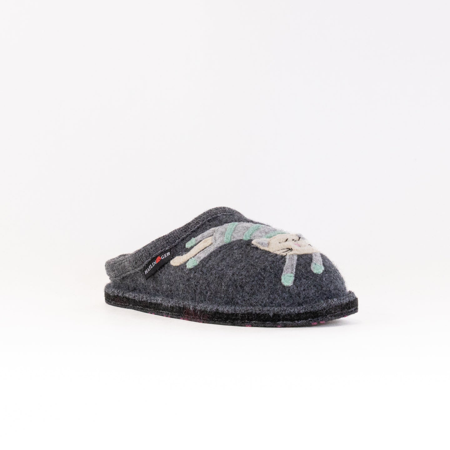 Grey Women's Haflinger Whimsical Cat Slippers