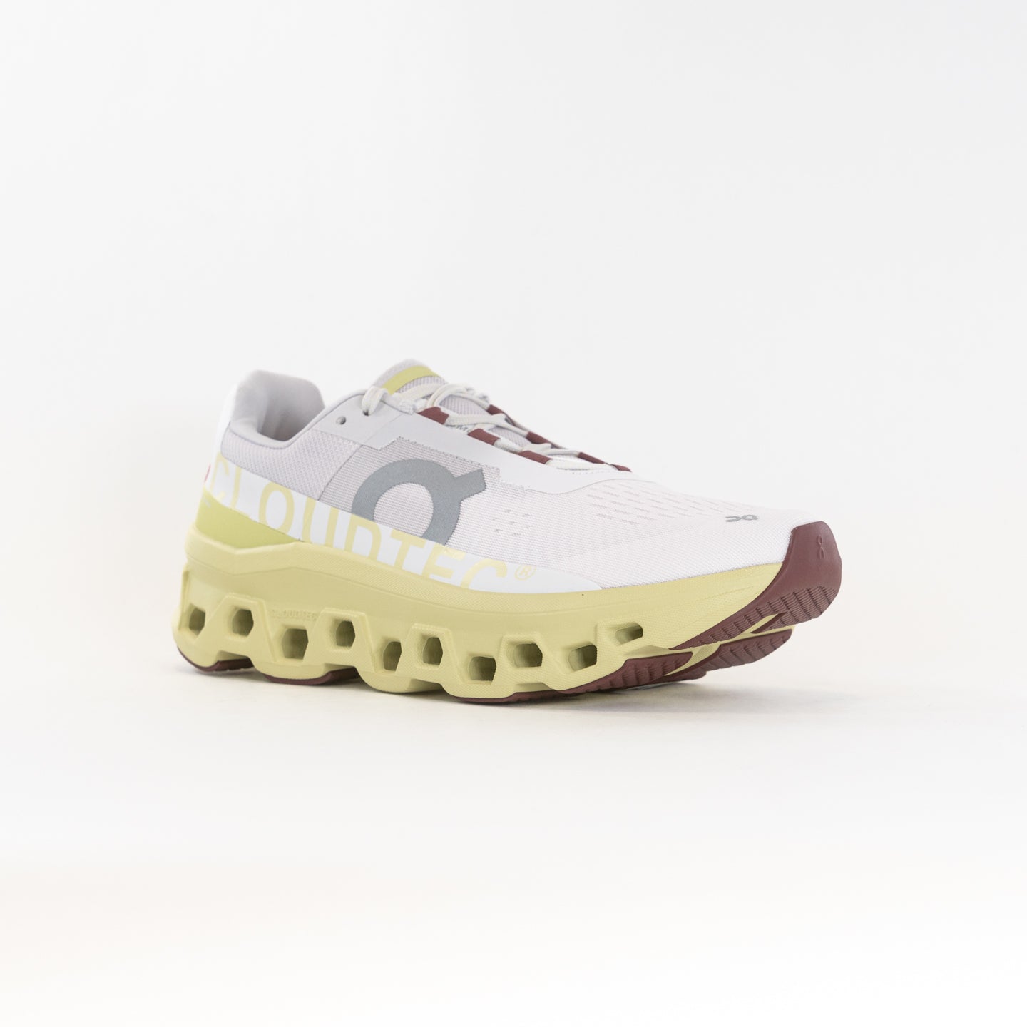 Men's On Cloudmonster Running Shoes - Frost/Acacia Color