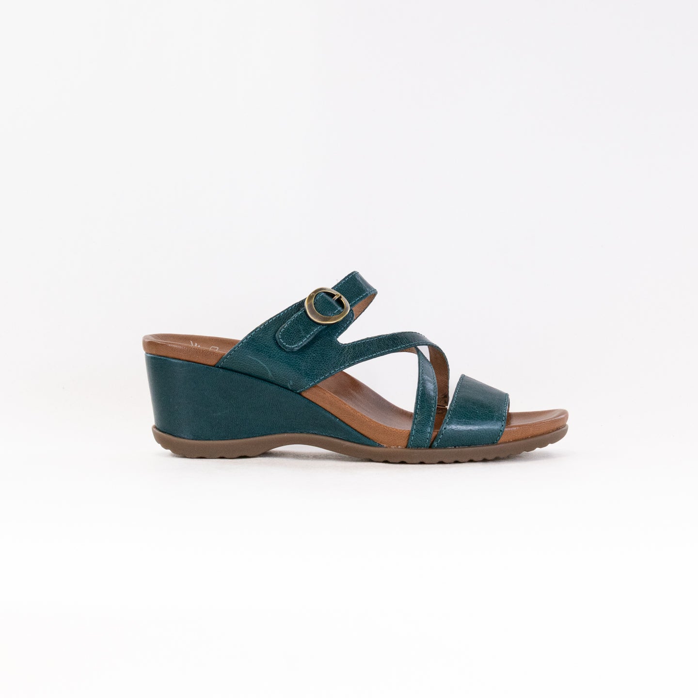 Stylish Teal Dansko Ana Women's Open - Back Wedge Shoes