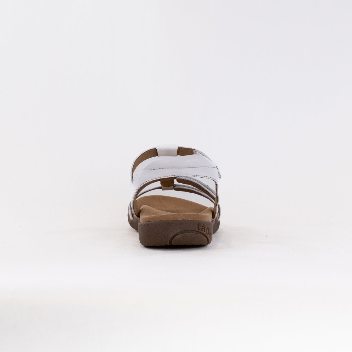 Women's Taos Trophy 2 White Leather Strappy Sandals