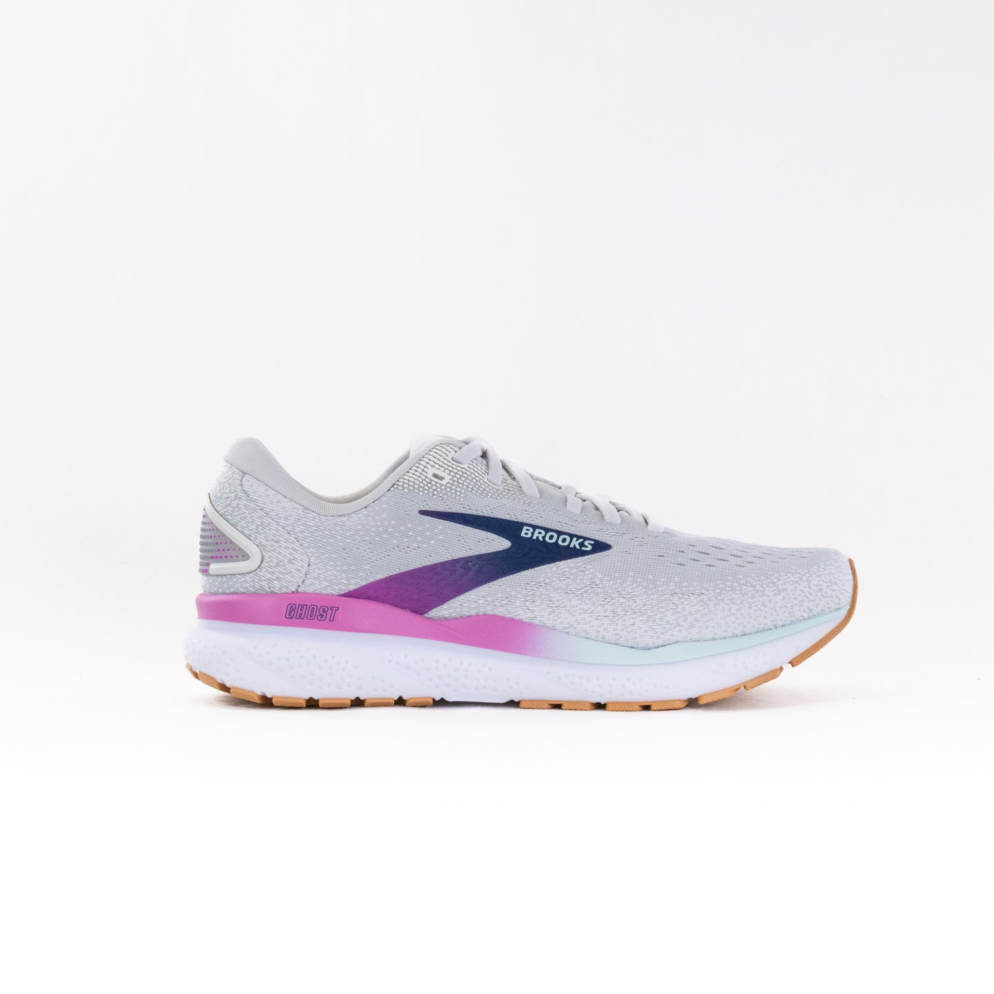 Women's Brooks Ghost 16 - Elegant White, Grey & Estate Blue Running Shoes
