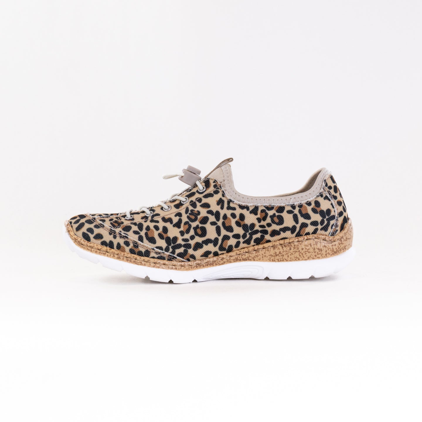 Rieker Women's Nitka N4263 Casual Sneakers with Leopard Print Design