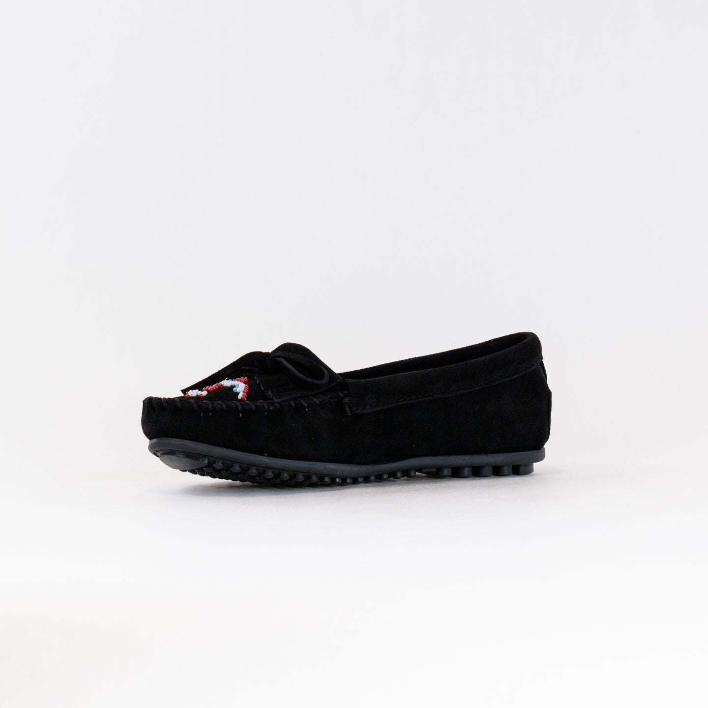 Minnetonka Women's Black Thunderbird Animikii Moccasin Shoes