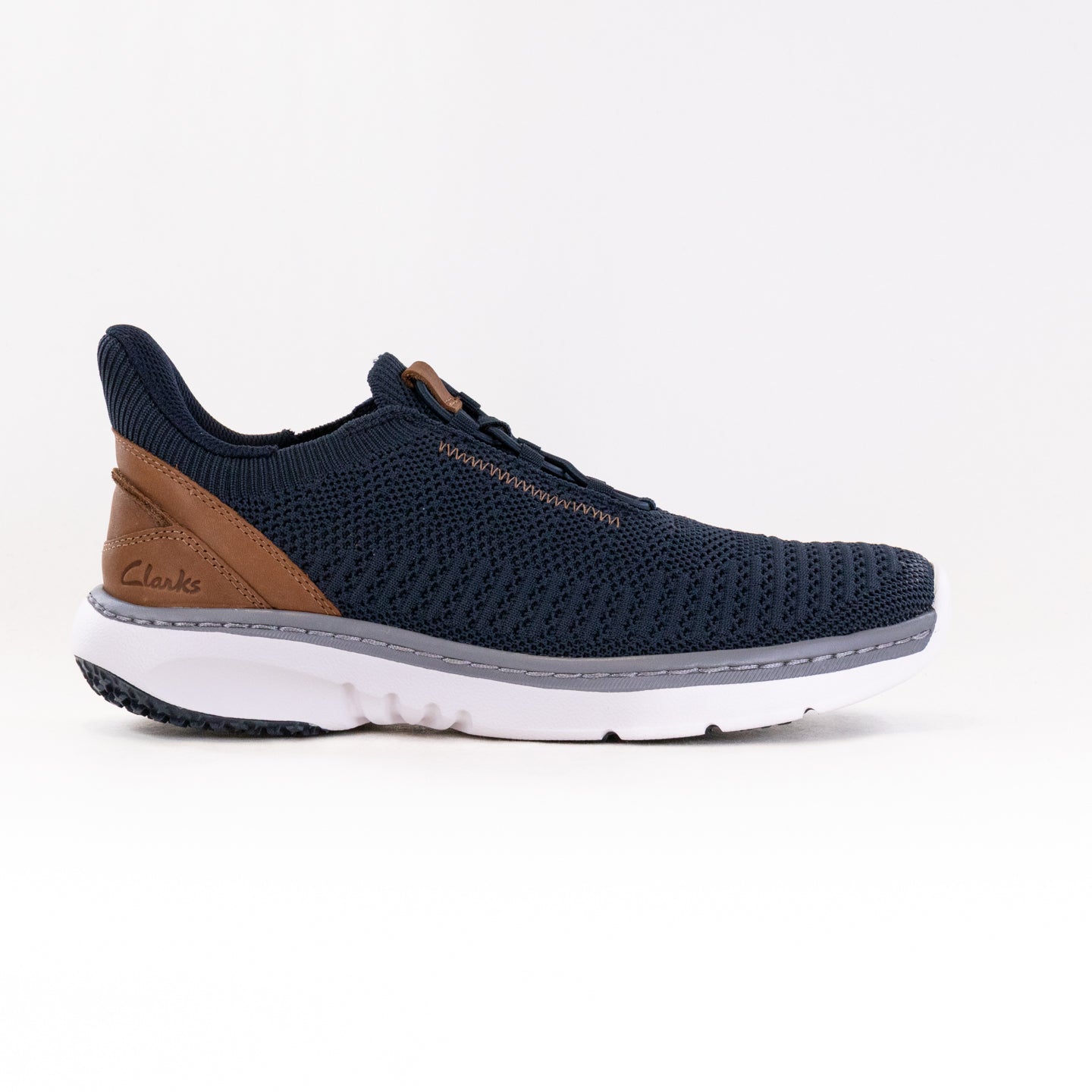 Men's ClarksPro Lo Navy Knit - Comfortable Casual Athleisure Shoes