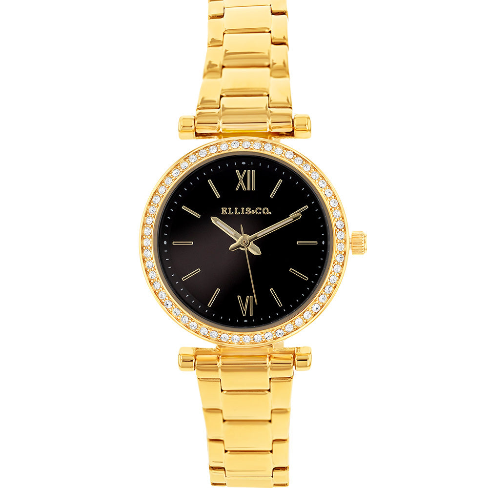 Ellis & Co Serena Gold Stainless Steel Stylish Bracelet Watch