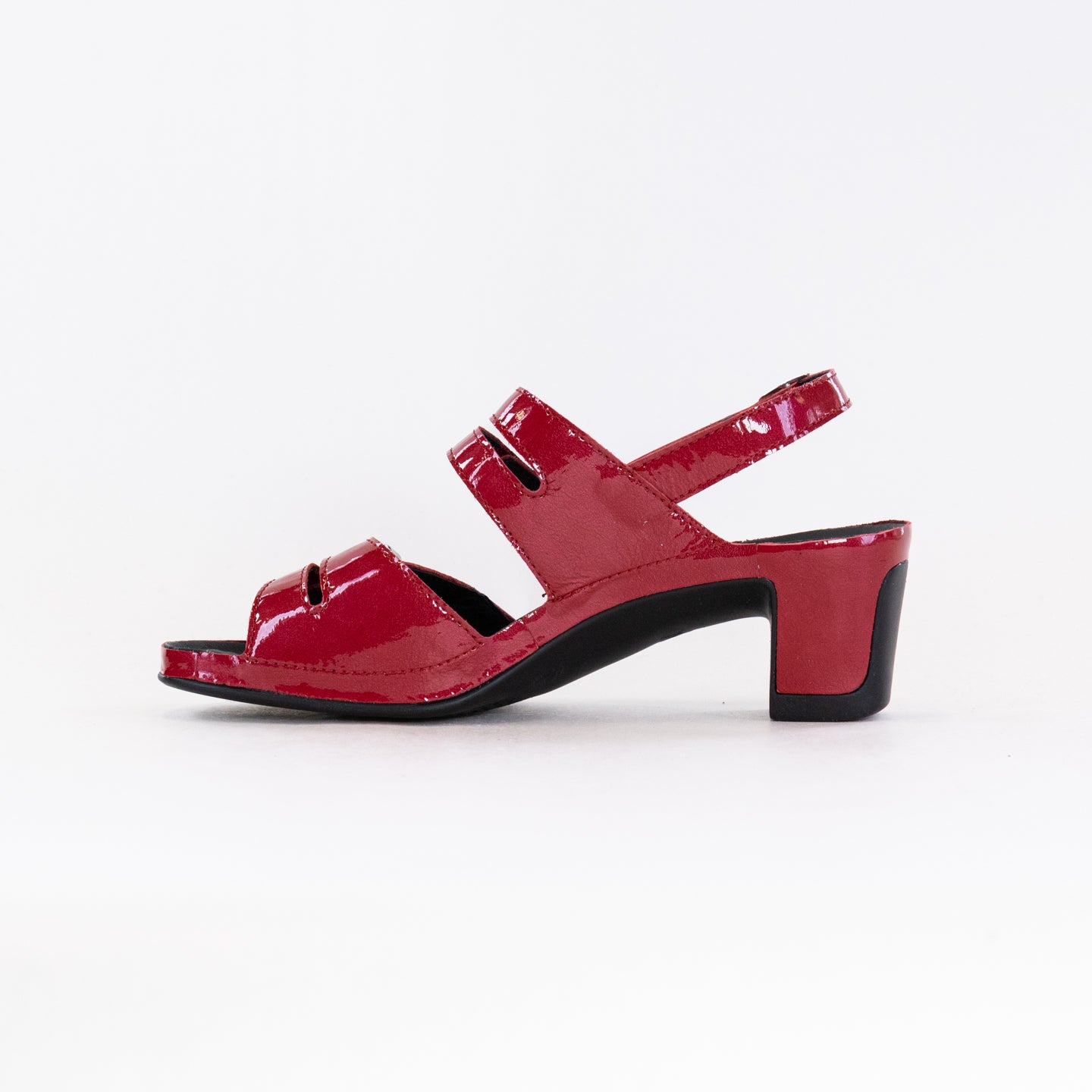 Women's Red Patent Leather Vital Joy Sandals for Comfort and Health