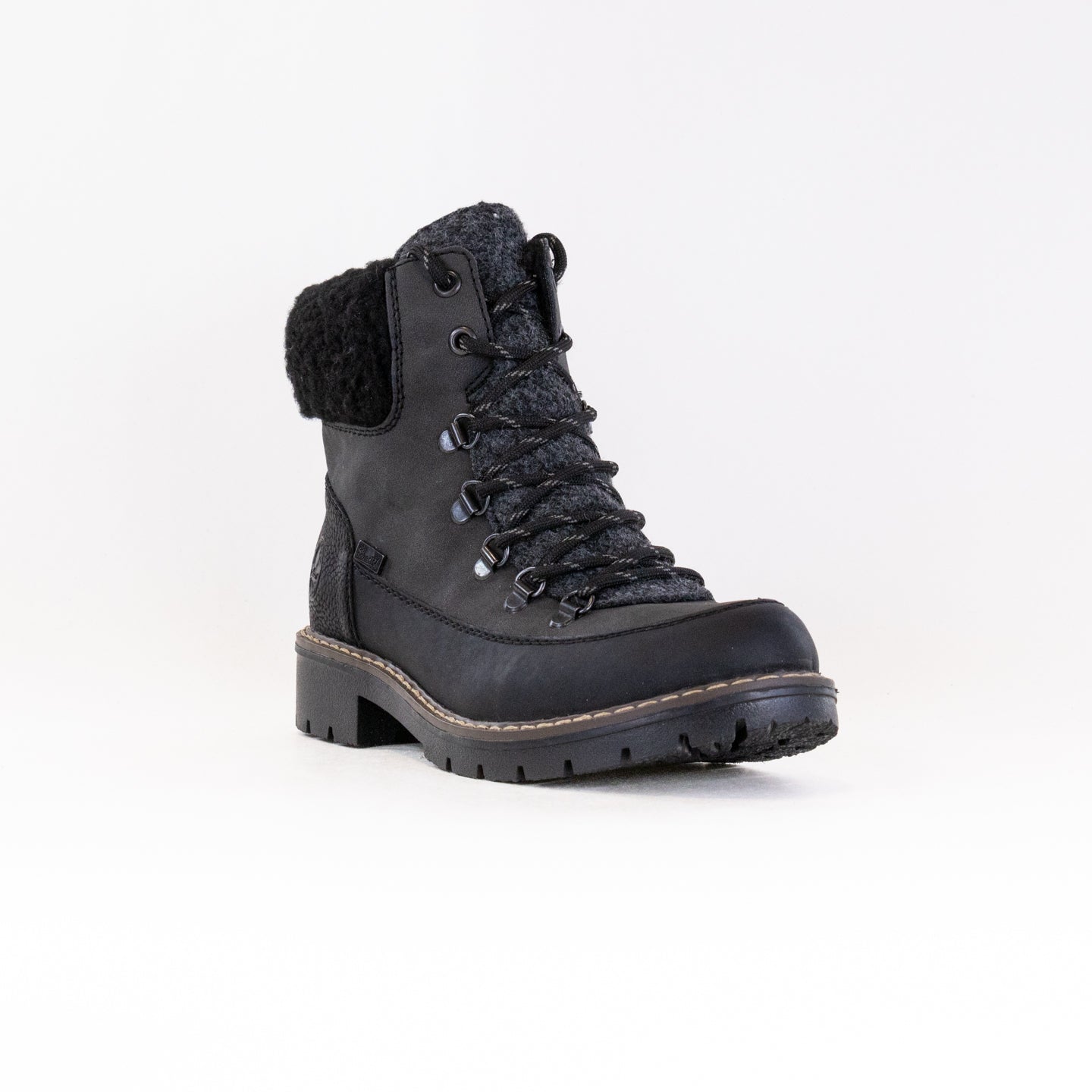 Women's Rieker Y9101 Sabrina Black/Anthracite Comfort Lace-up Boots