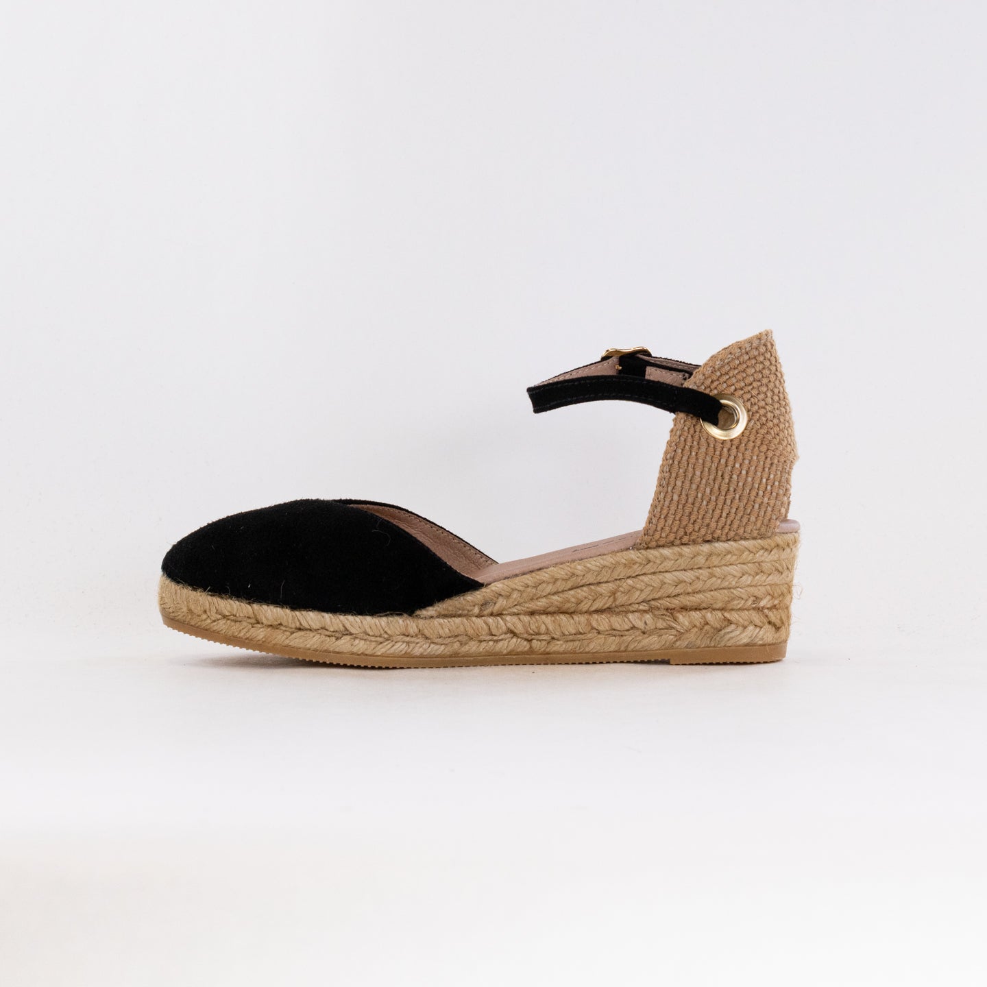 Eric Michael Women's Copa 3 Black Suede Wedge Sandals