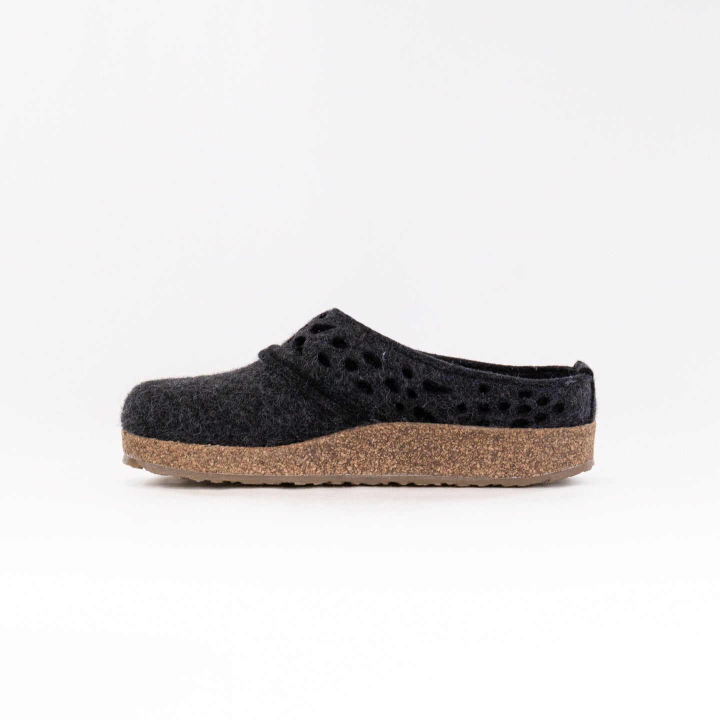 Women's Haflinger Lacey Clogs in Stylish Charcoal - Breathable & Comfortable
