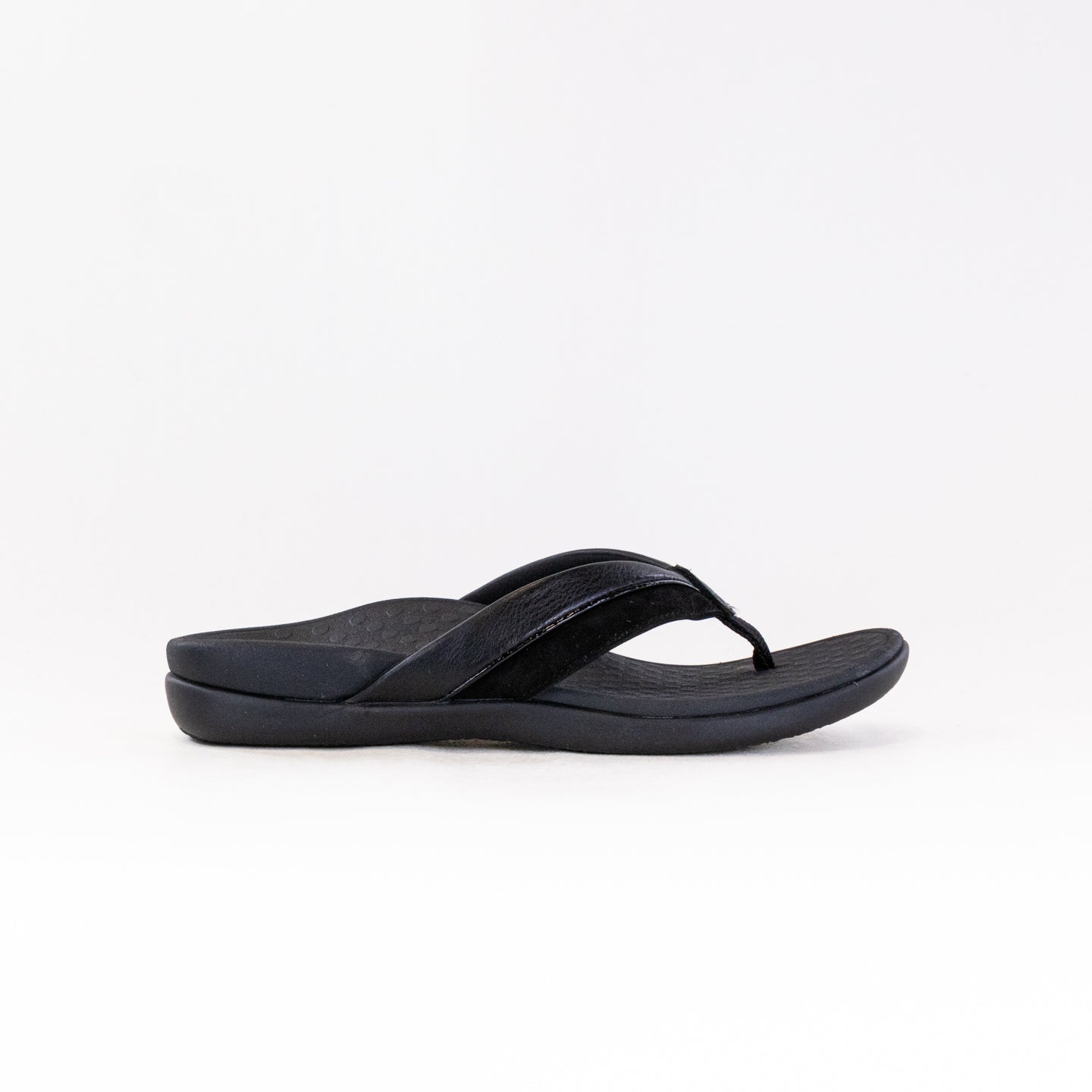 Women's Vionic Shore Toe Post Sandal in Classic Black - Premium Footwear for All - Day Comfort