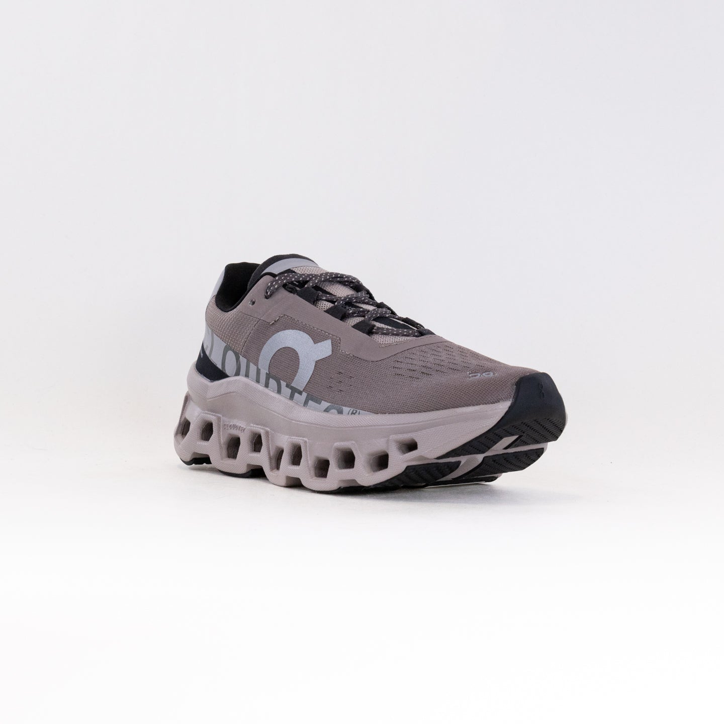 On Men's Cloudmonster Running Shoes - Cinder/Fog Colorway
