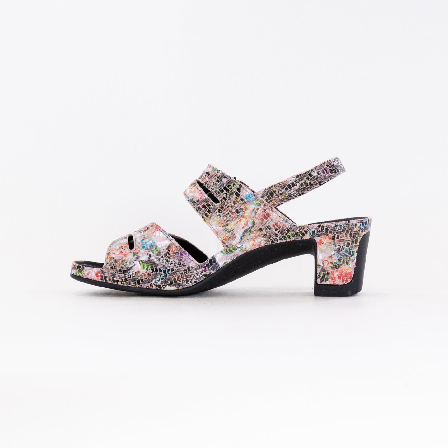 Multicolor Leather Women's Comfort Sandals by Vital Joy