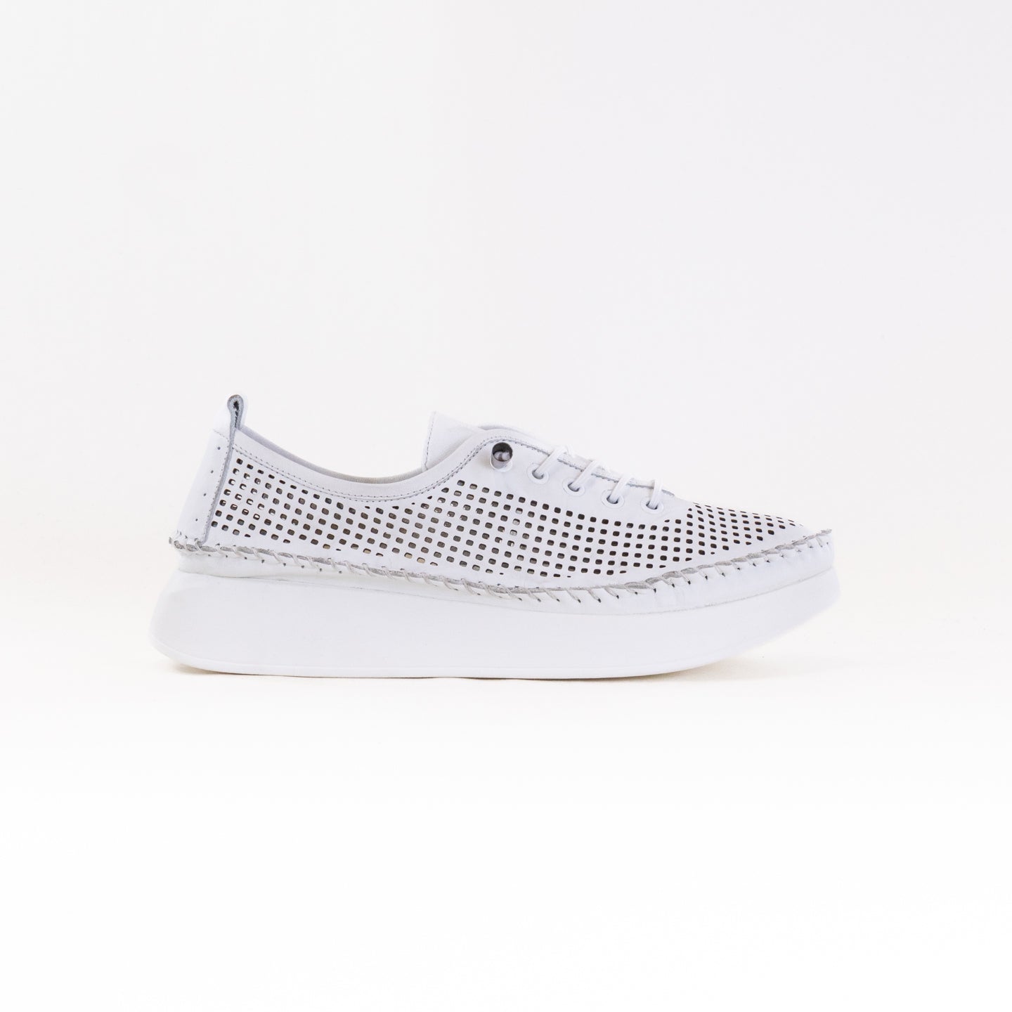 Women's Breathable White Spring Step Eastwood Lace - Up Shoes