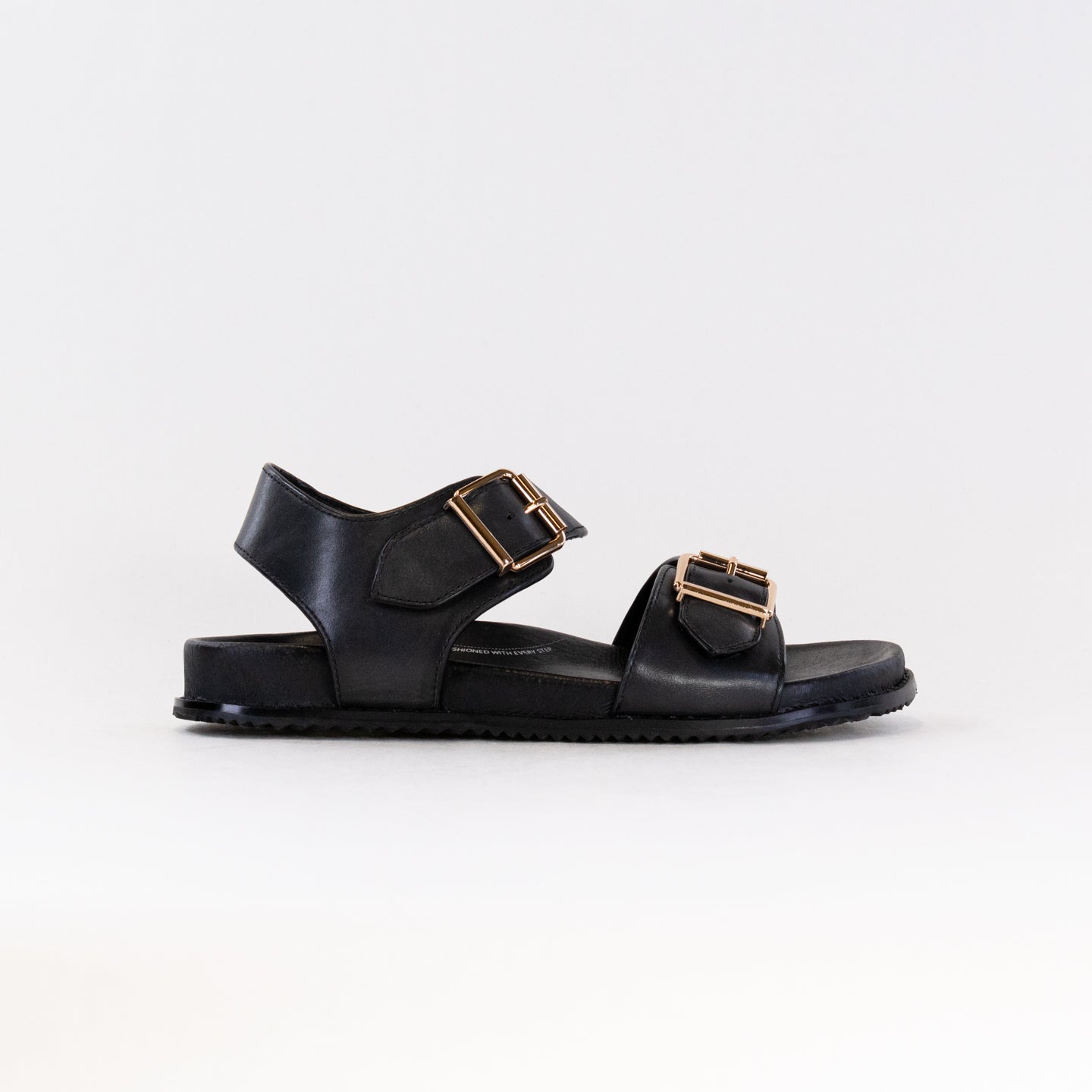 Women's Stylish Ziera Hastice Casual Leather Sandals - Black