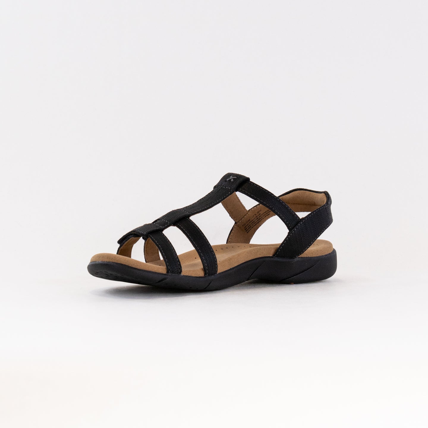 Taos Women's Black Embossed Leather Trophy 2 Sandals