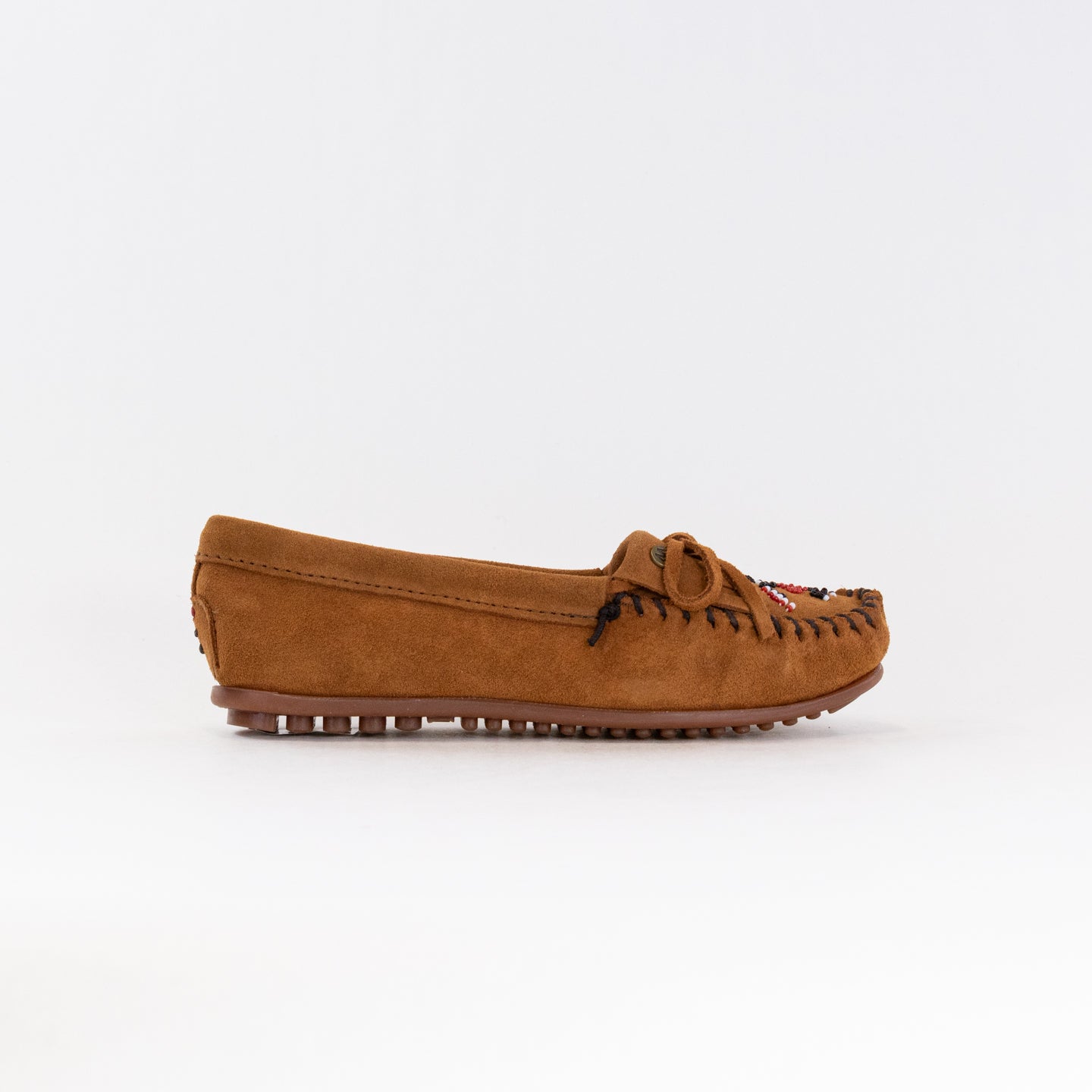Minnetonka Women's Brown Thunderbird Animikii Wide-Sized Moccasins