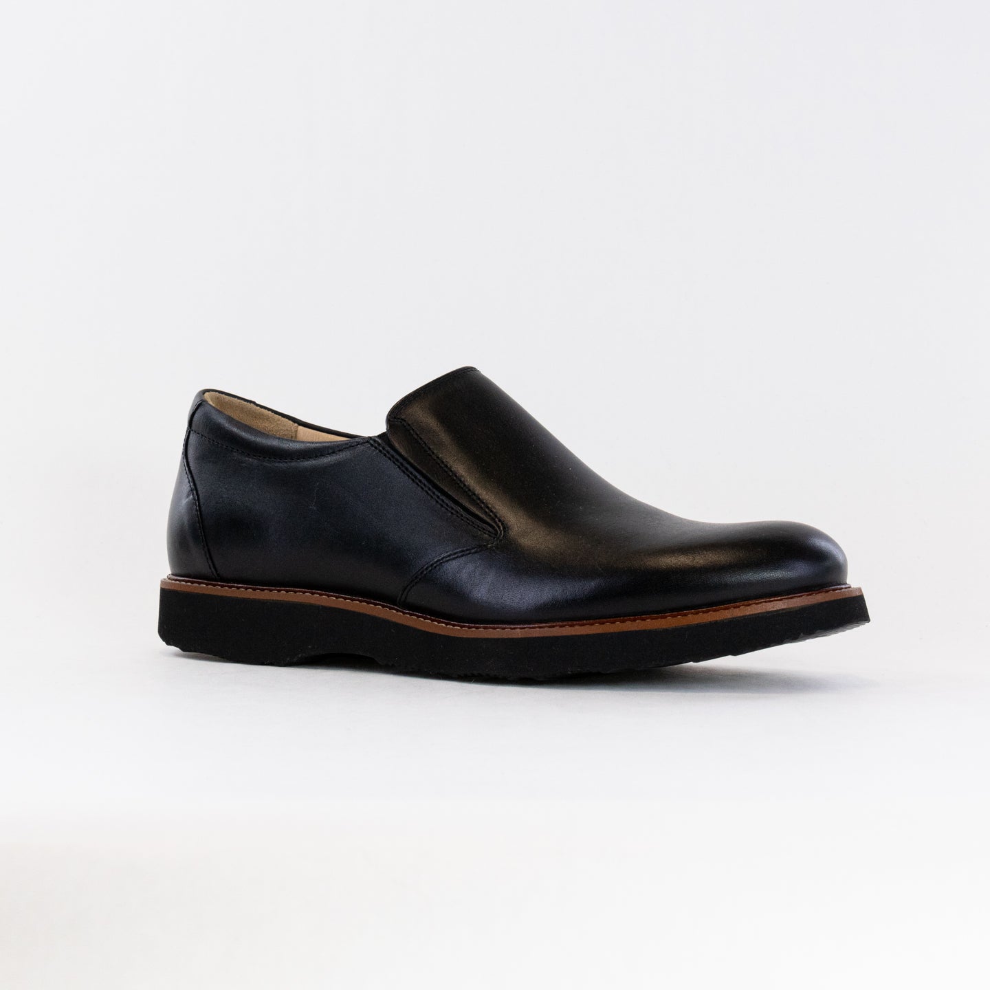 Samuel Hubbard Men's Black Frequent Traveler Stylish Leather Loafers