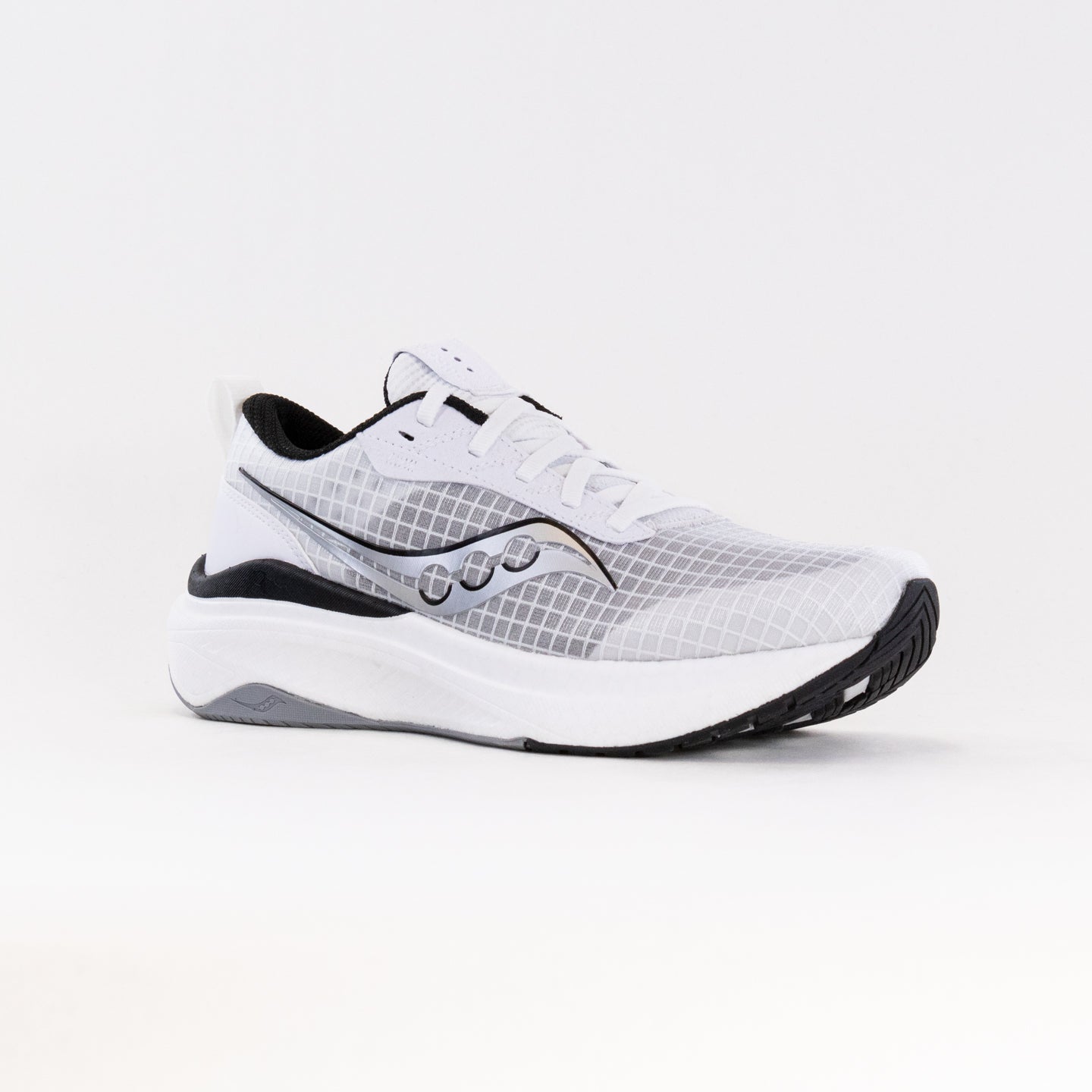 Men's Saucony Freedom Crossport Running Shoes in Classic White/Black
