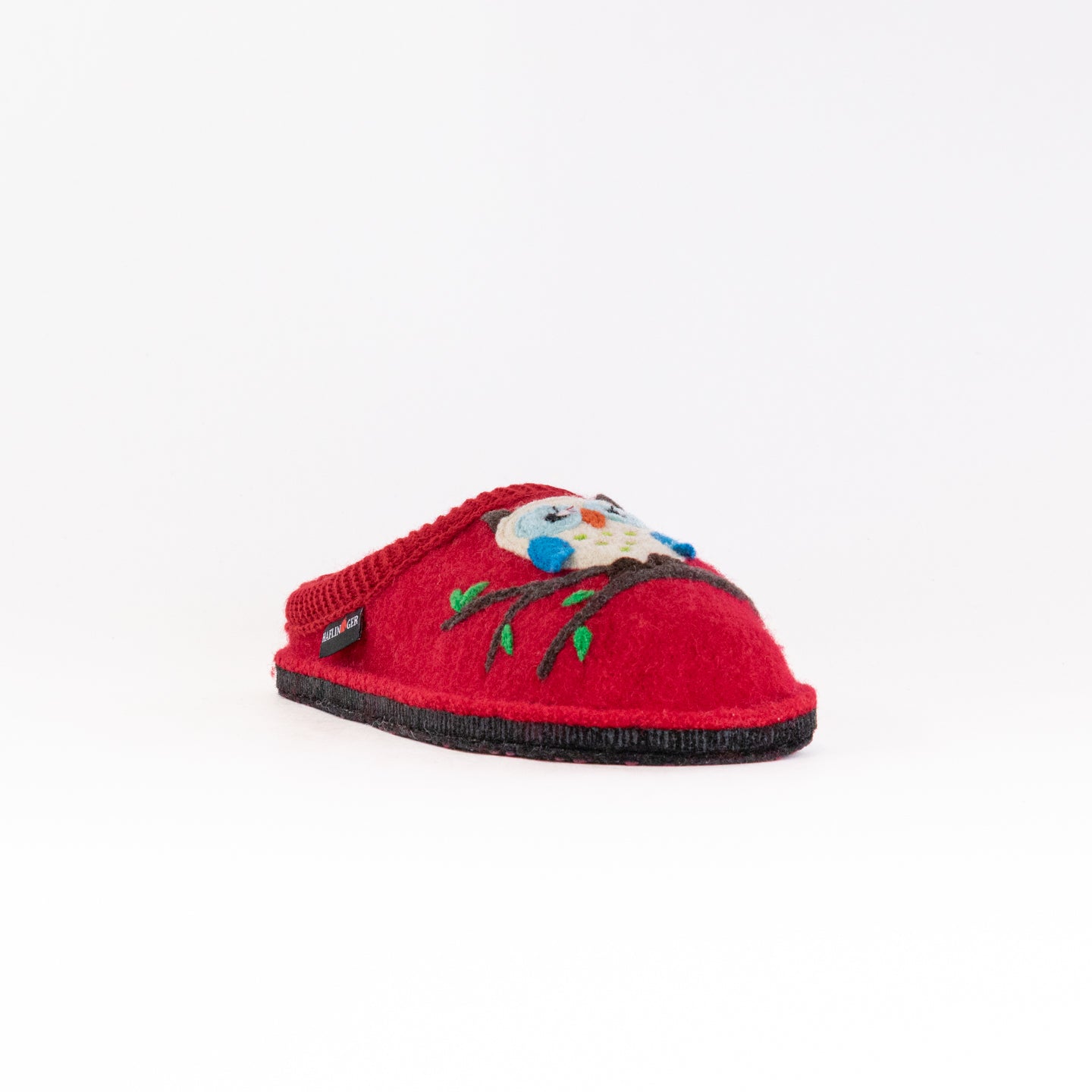 Haflinger Women's Olivia Red Boiled Wool Slippers - A Fashionable and Comfortable Footwear Choice