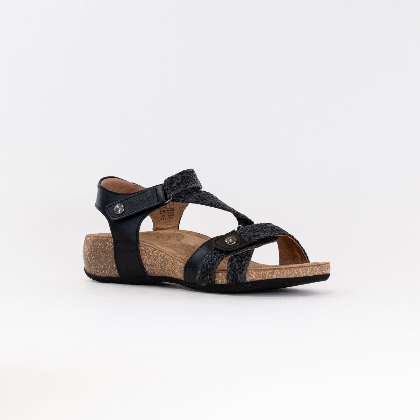 Women's Stylish Taos Trulie Leather Sandals - Black