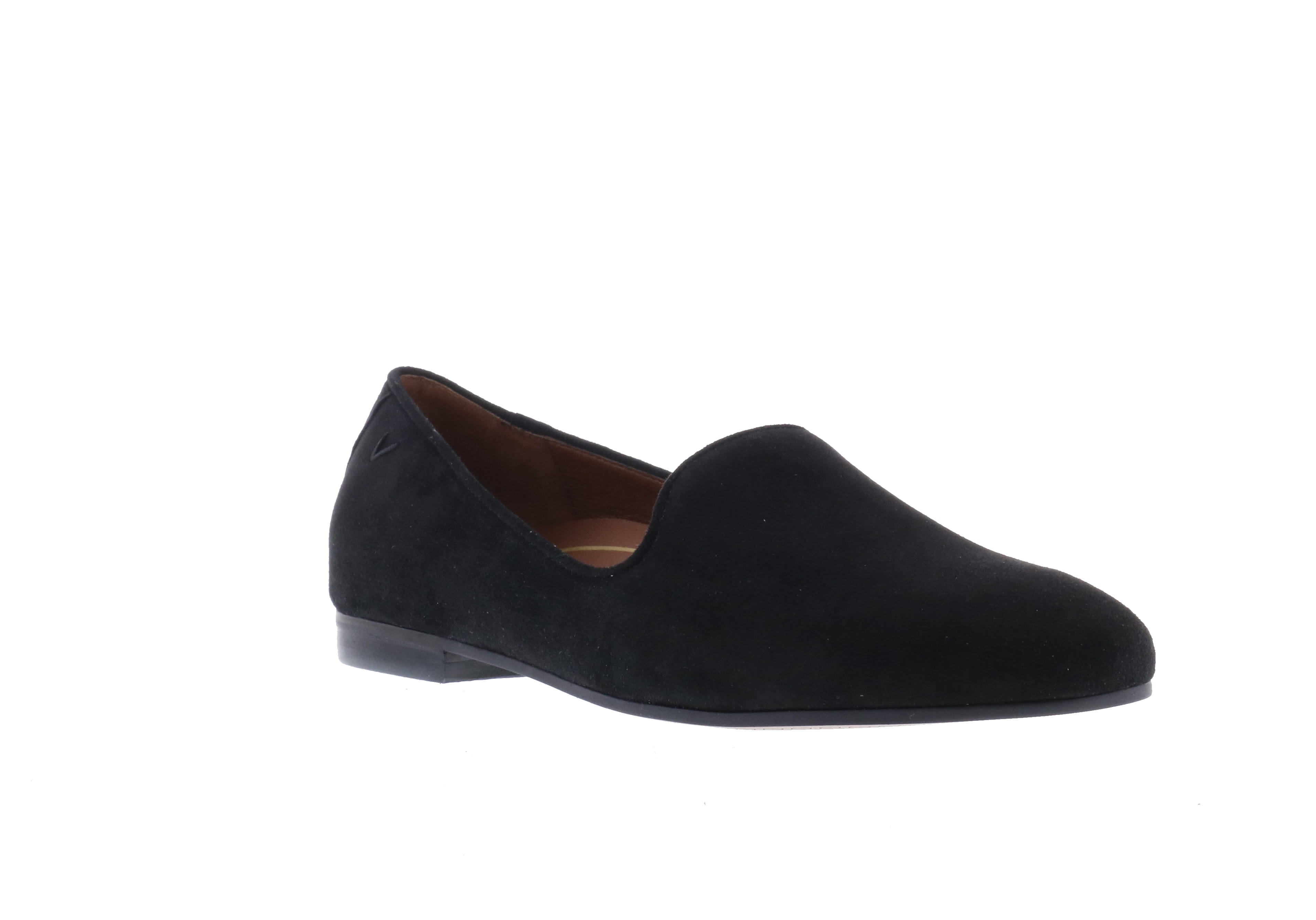 Vionic Women's Willa Black Suede Flat-Style Loafers for All Occasions
