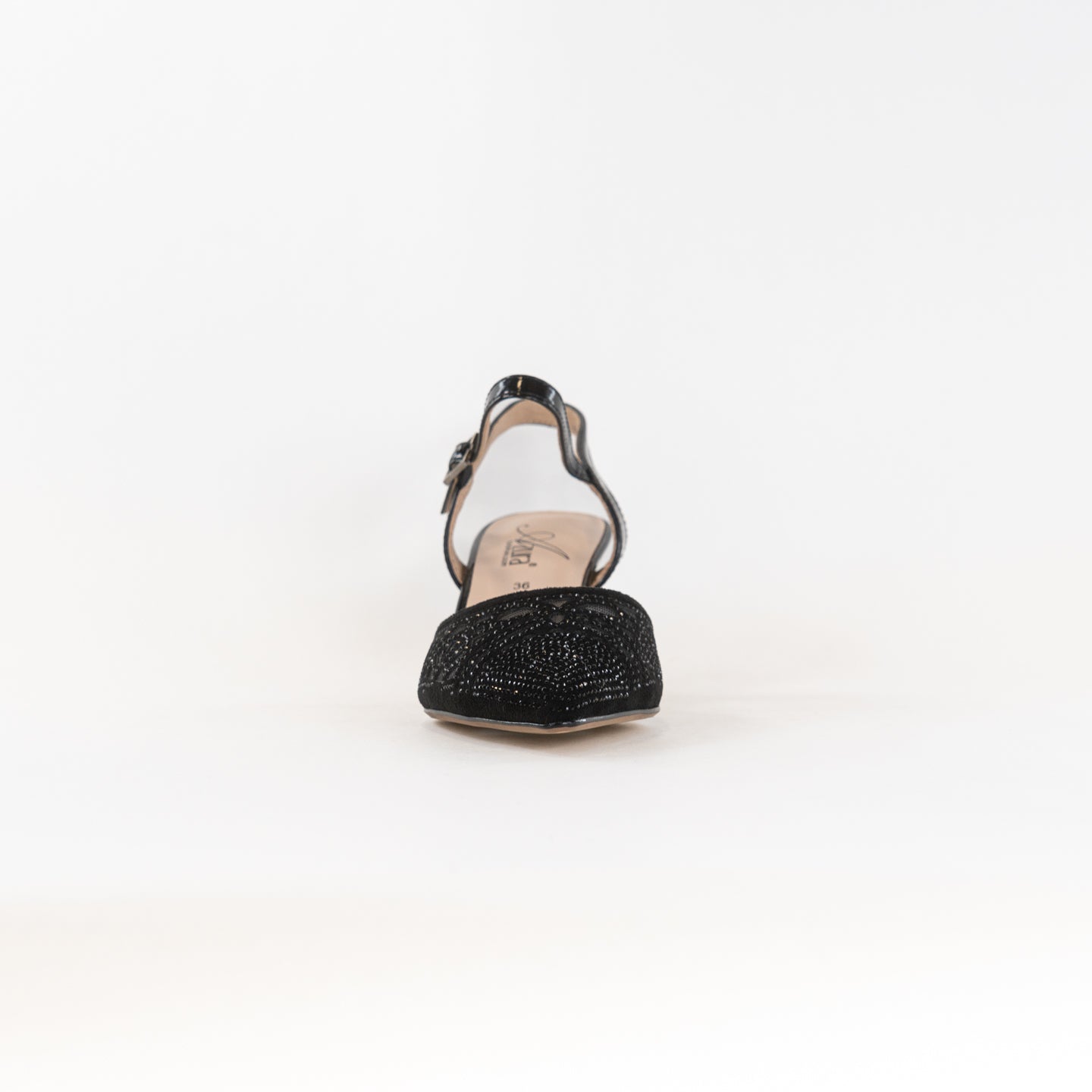 Stylish Spring Step Delicate Women's Black Kitten Heels