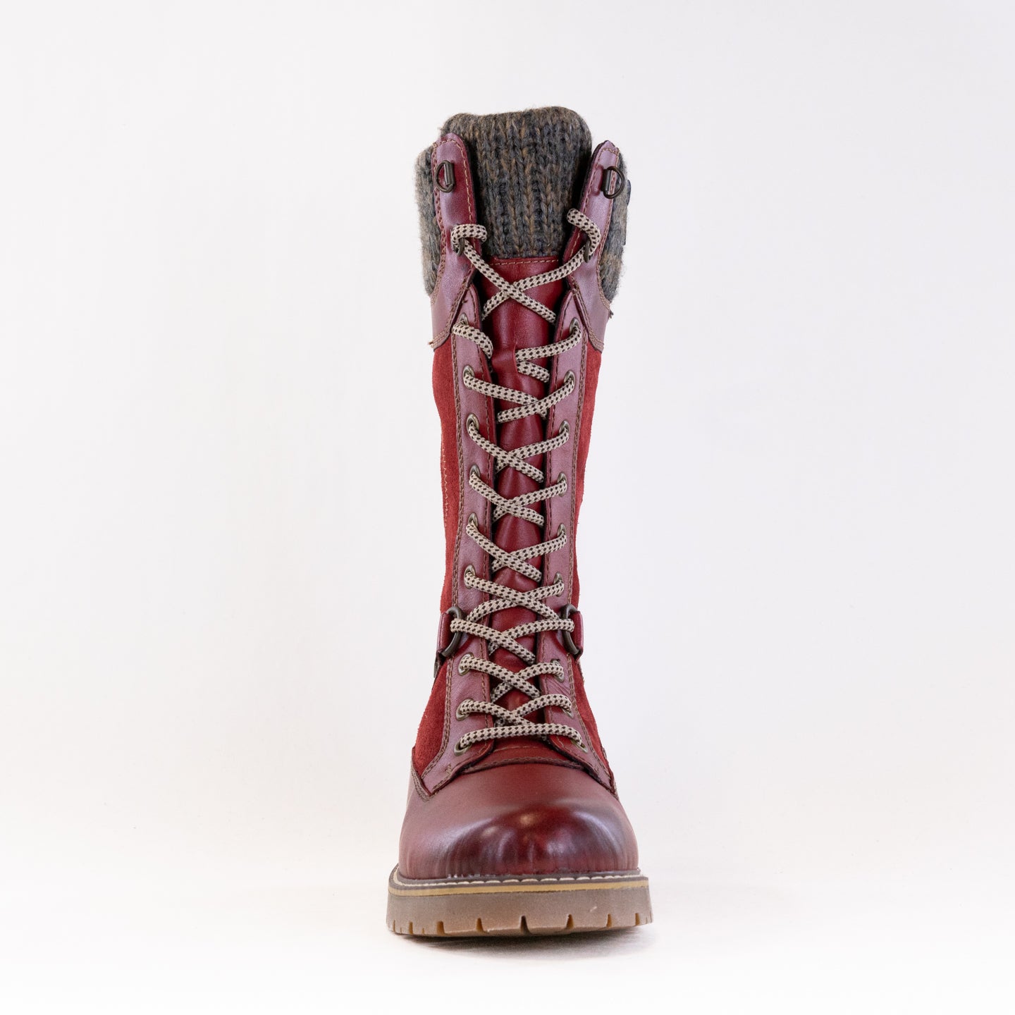 Stylish Women's Red Remonte Sarolta D9380 Lace - up Boots