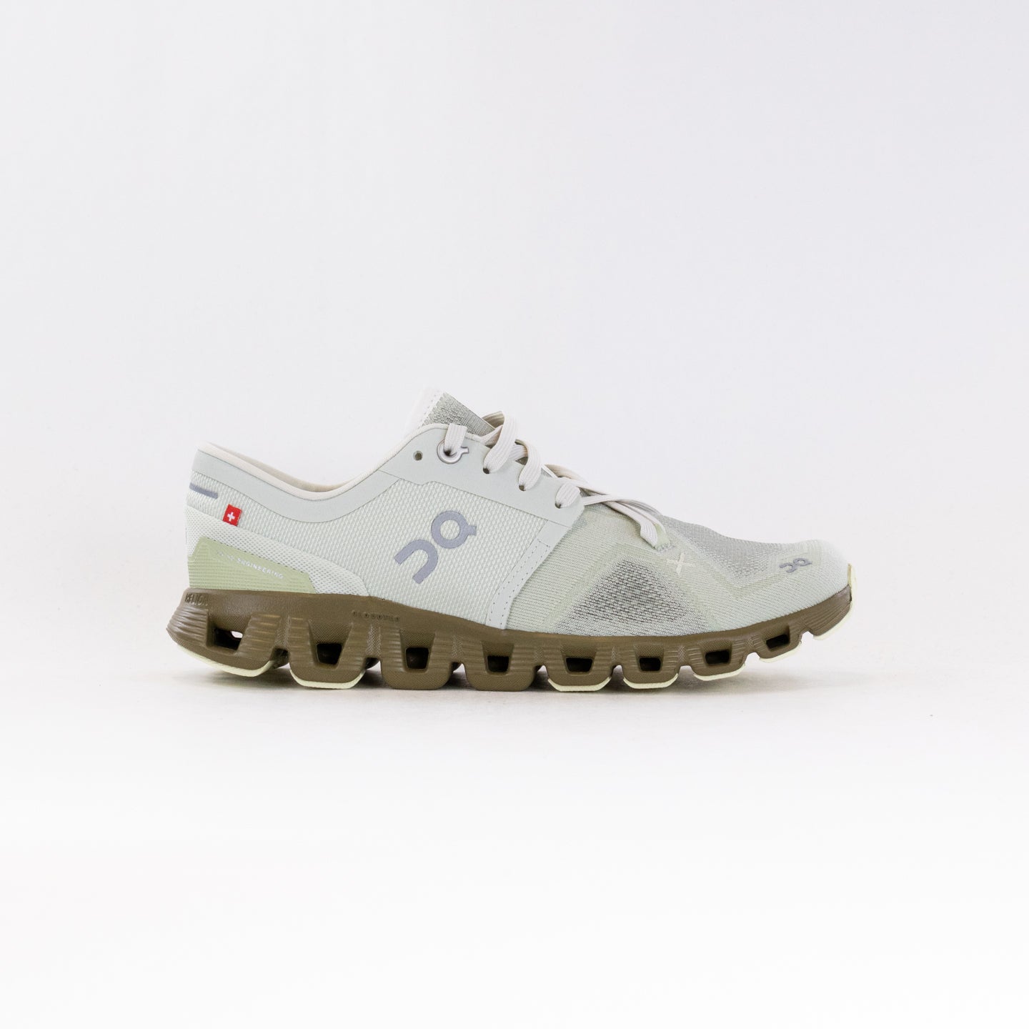 Women's On Cloud X 3 Running Shoes - Aloe/Hunter Color