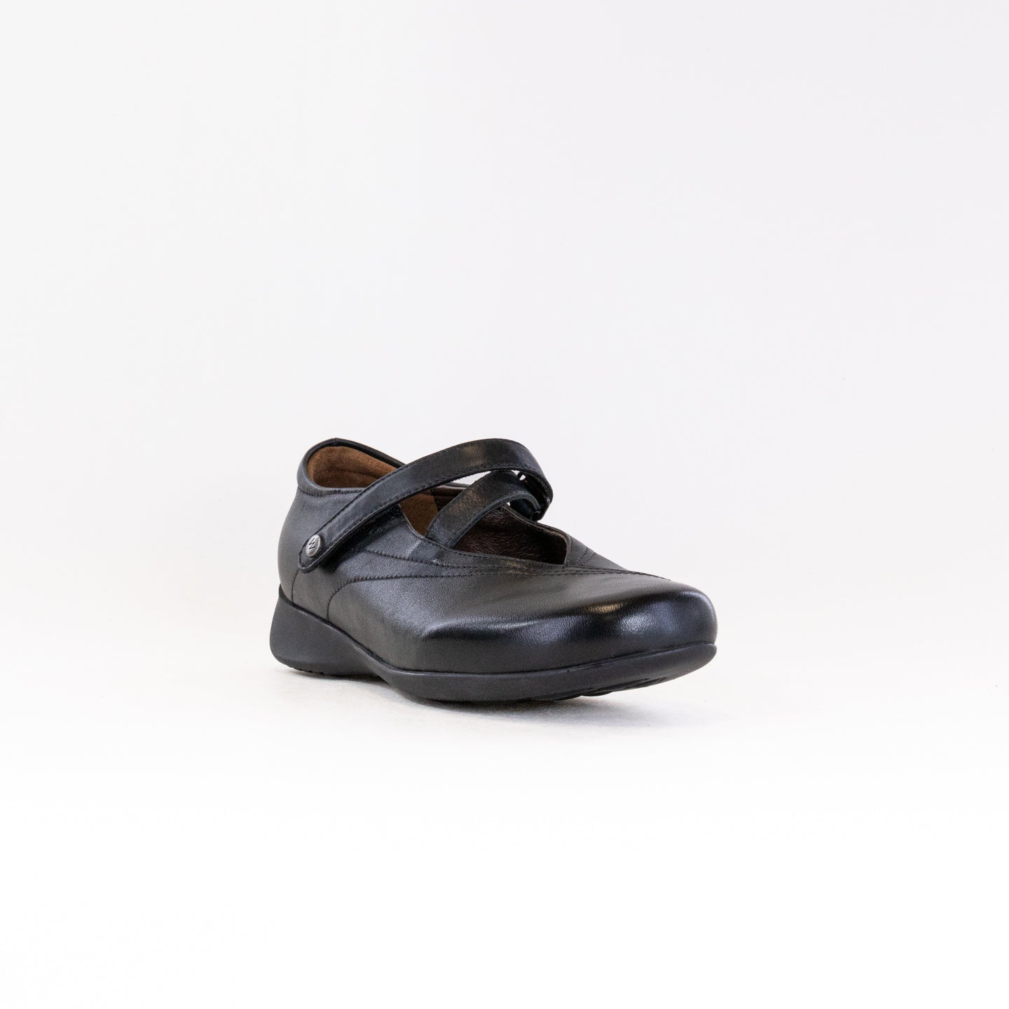 Wolky Women's Passion Black Smooth Leather Mary Jane Walking Shoes
