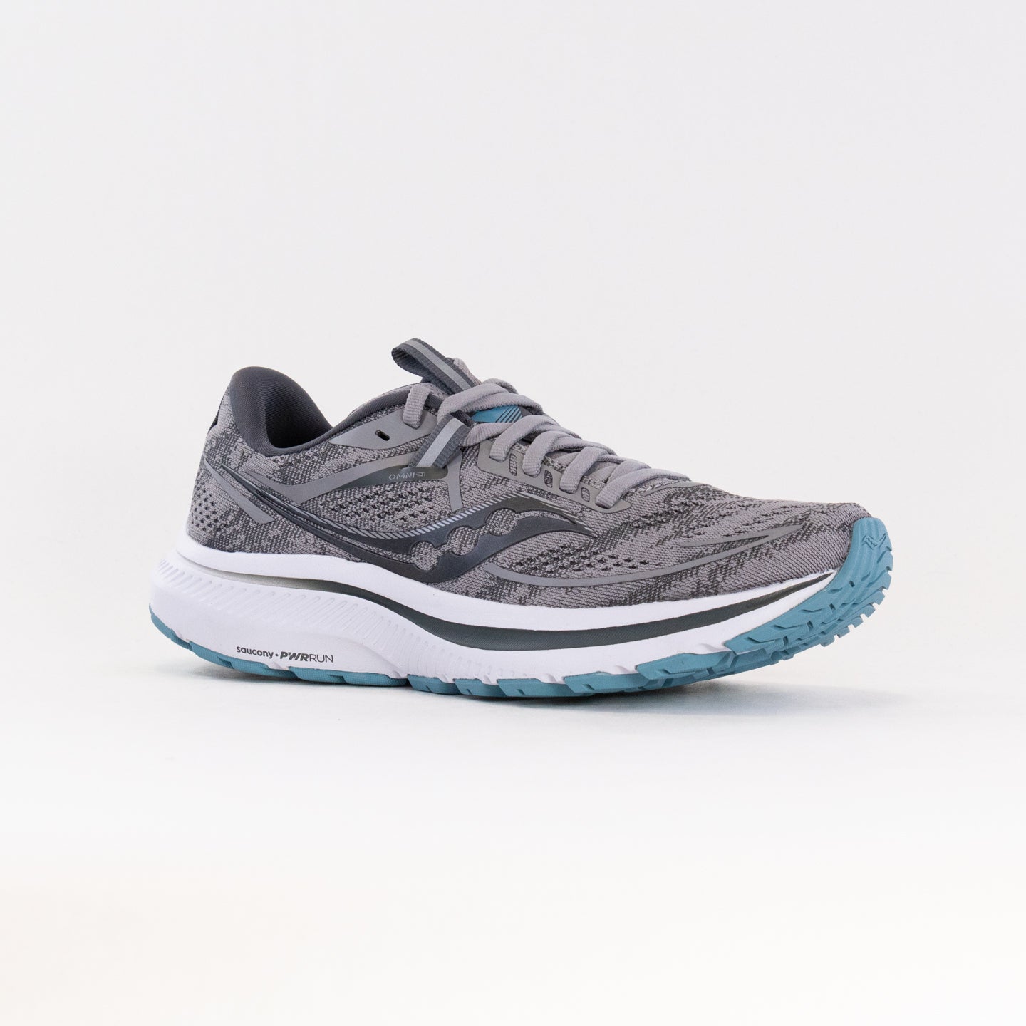 Saucony Women's Omni 21 Wide Running Shoes - Alloy/Rainfall Color