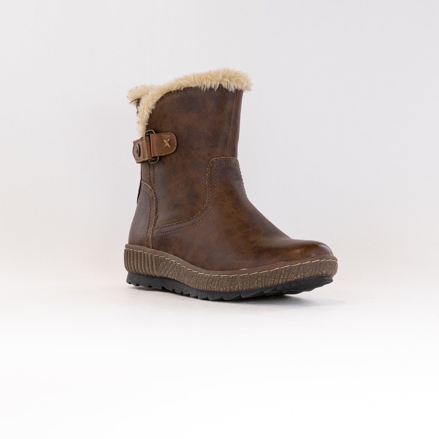 Spring Step Women's Fashionable Milagra Brown Short Boots