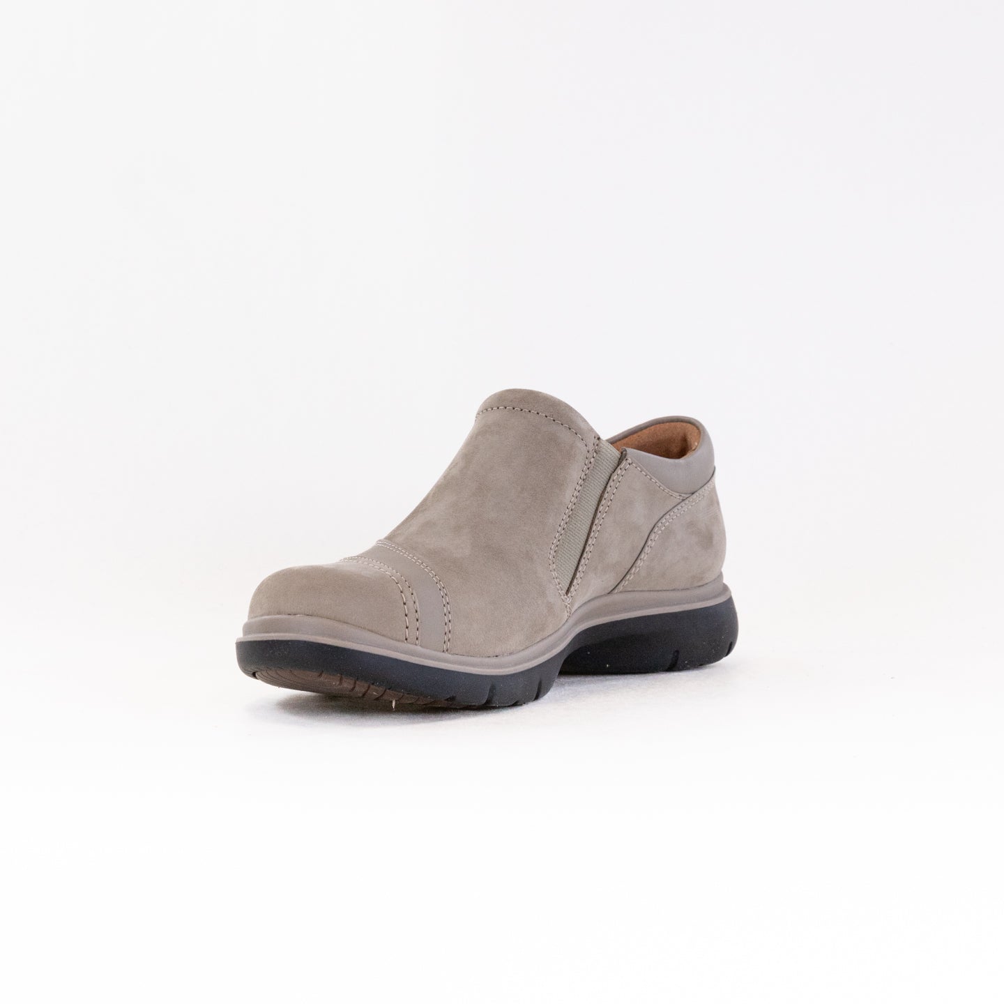 Clarks Women's Certina Pure - Durable Stone Nubuck Casual Shoes