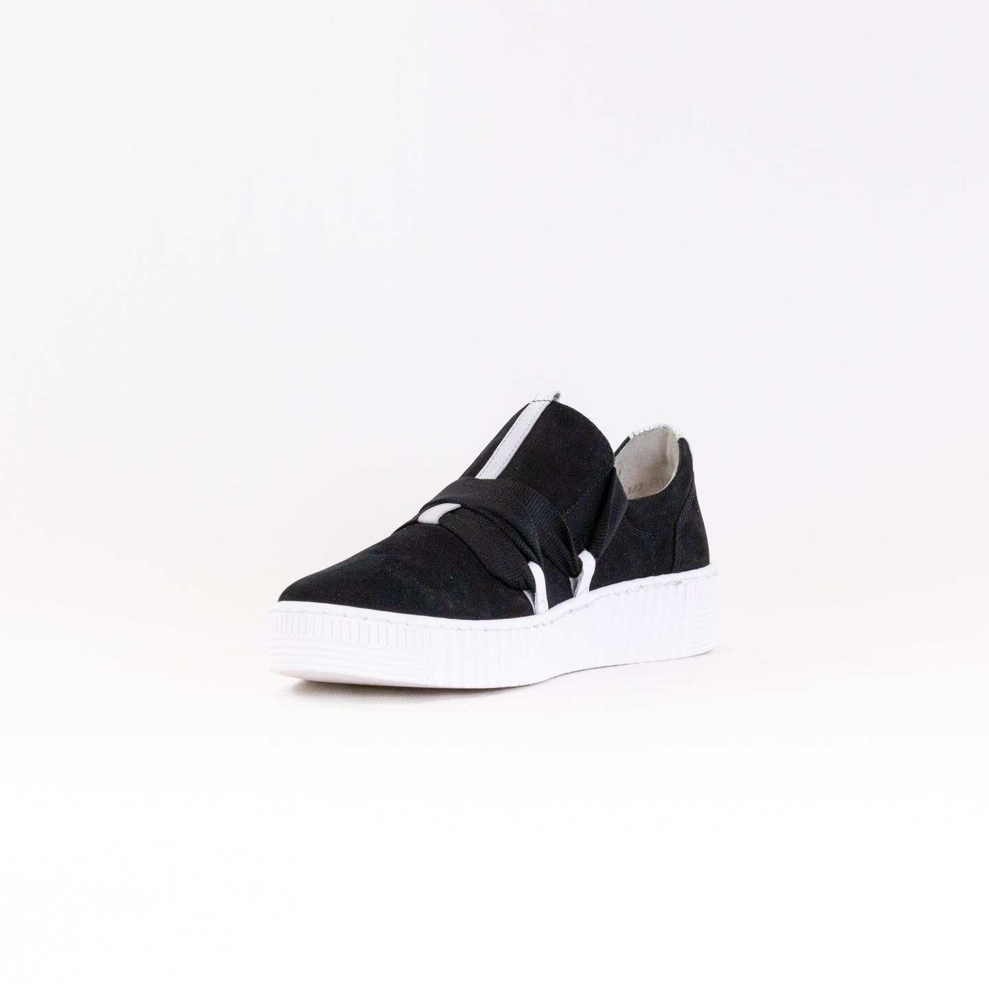 Gabor A1 Black Women's Casual Nubuck Sneaker with Comfort Insoles