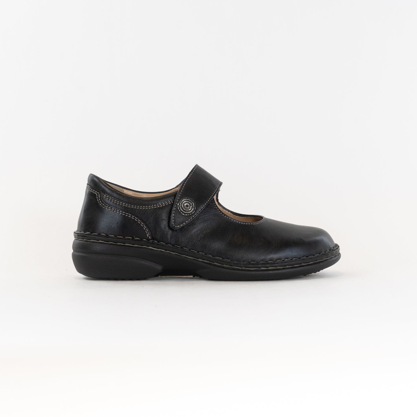Women's Black Finn Comfort Laval Casual Leather Shoes